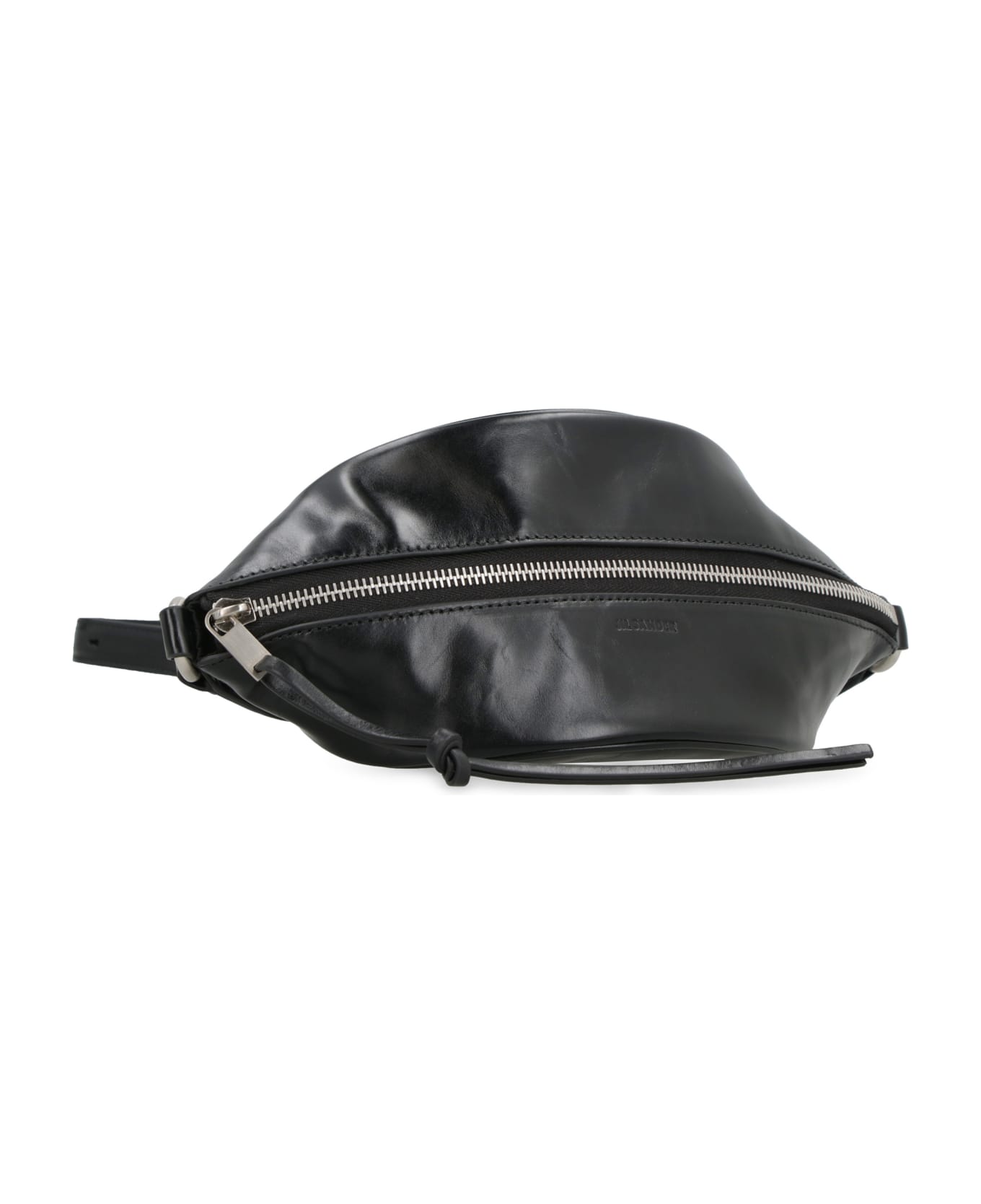 Jil Sander Leather Crossbody Bag - black