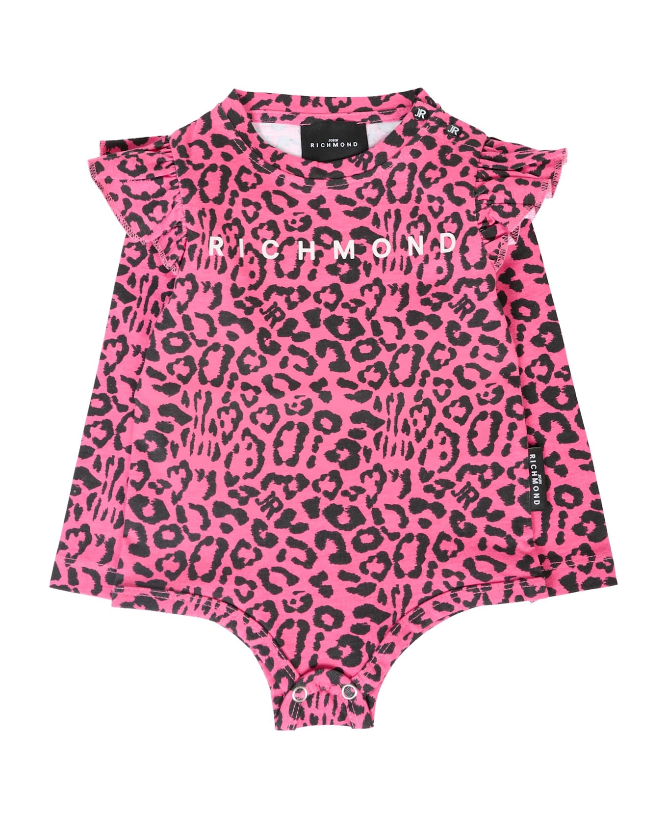 Richmond Fuchsia Bodysuit For Baby Girl With Animal Print - Fuchsia