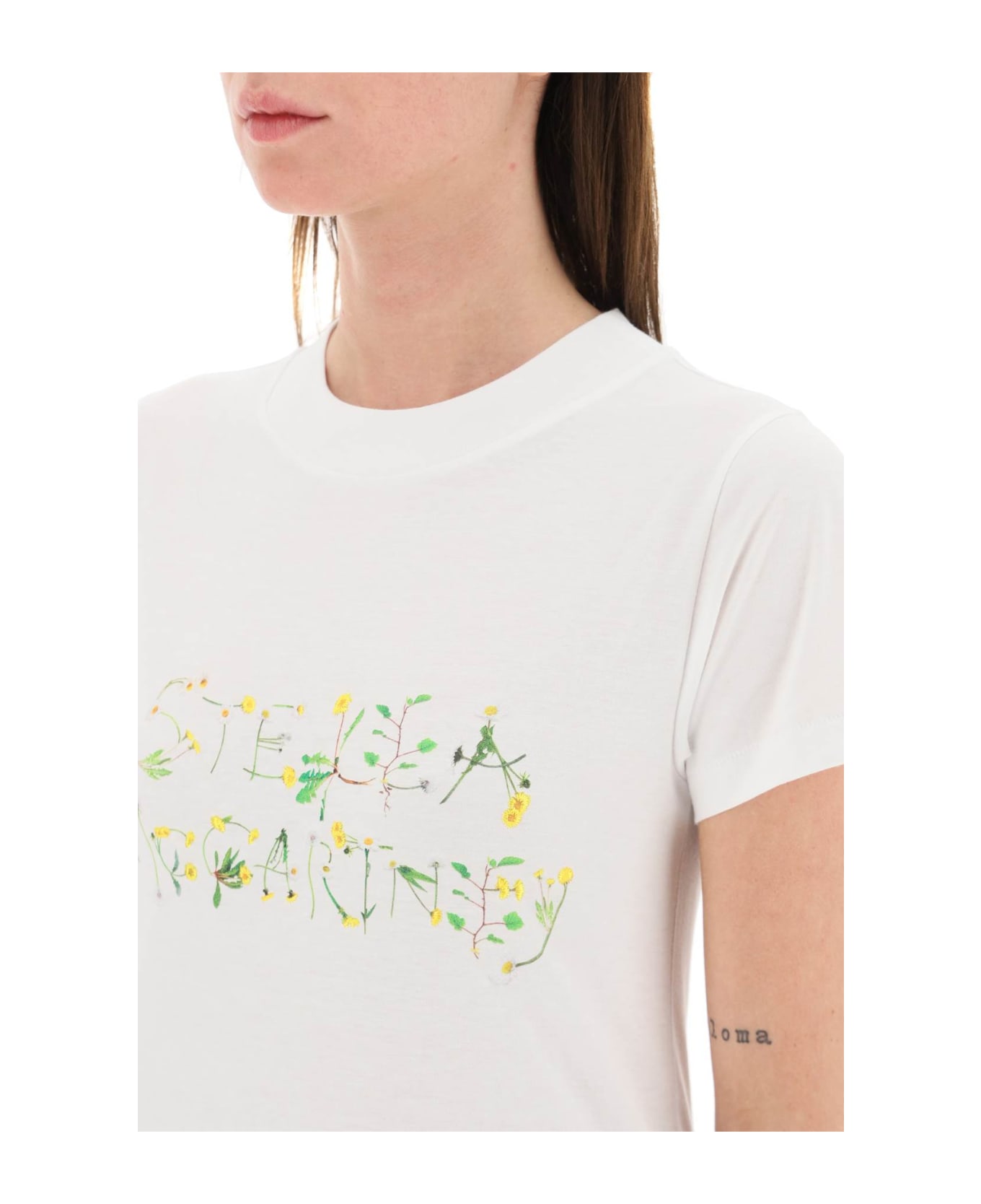 Stella McCartney The Dandelion Logo T-shirt - White