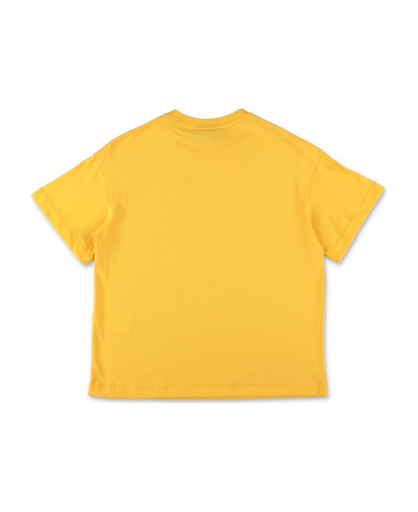 Fendi T-shirt Gialla In Jersey Di Cotone Bambino - Giallo