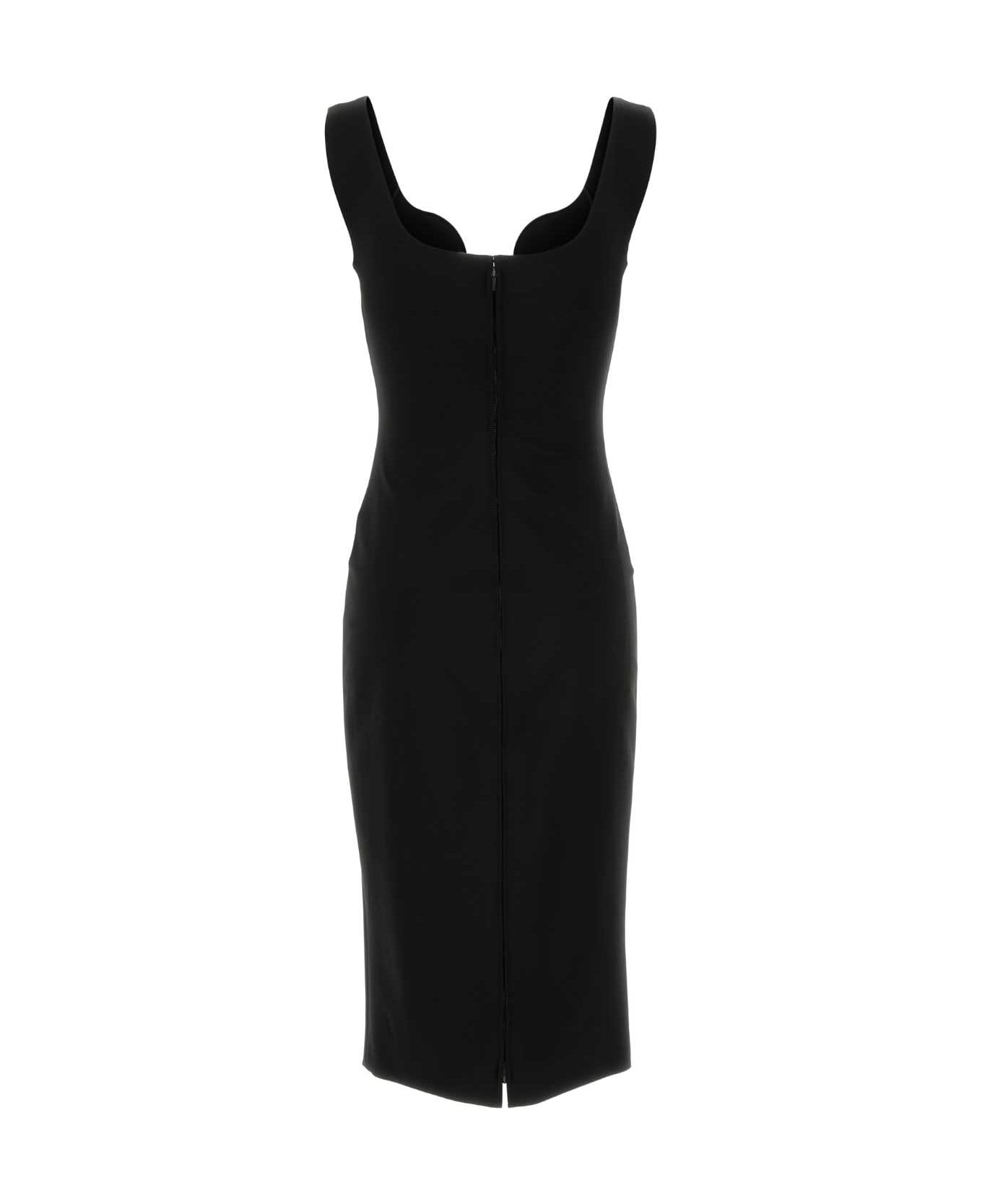 ワンピース GIORGIO ARMANI Black Stretch Viscose Blend Sheath Dress Giorgio Armani Black Stretch Viscose Blend Sheath Dress