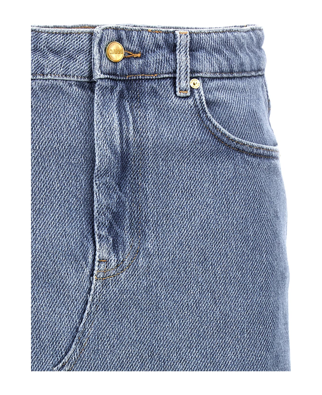 Ganni Denim Skirt - Light Blue