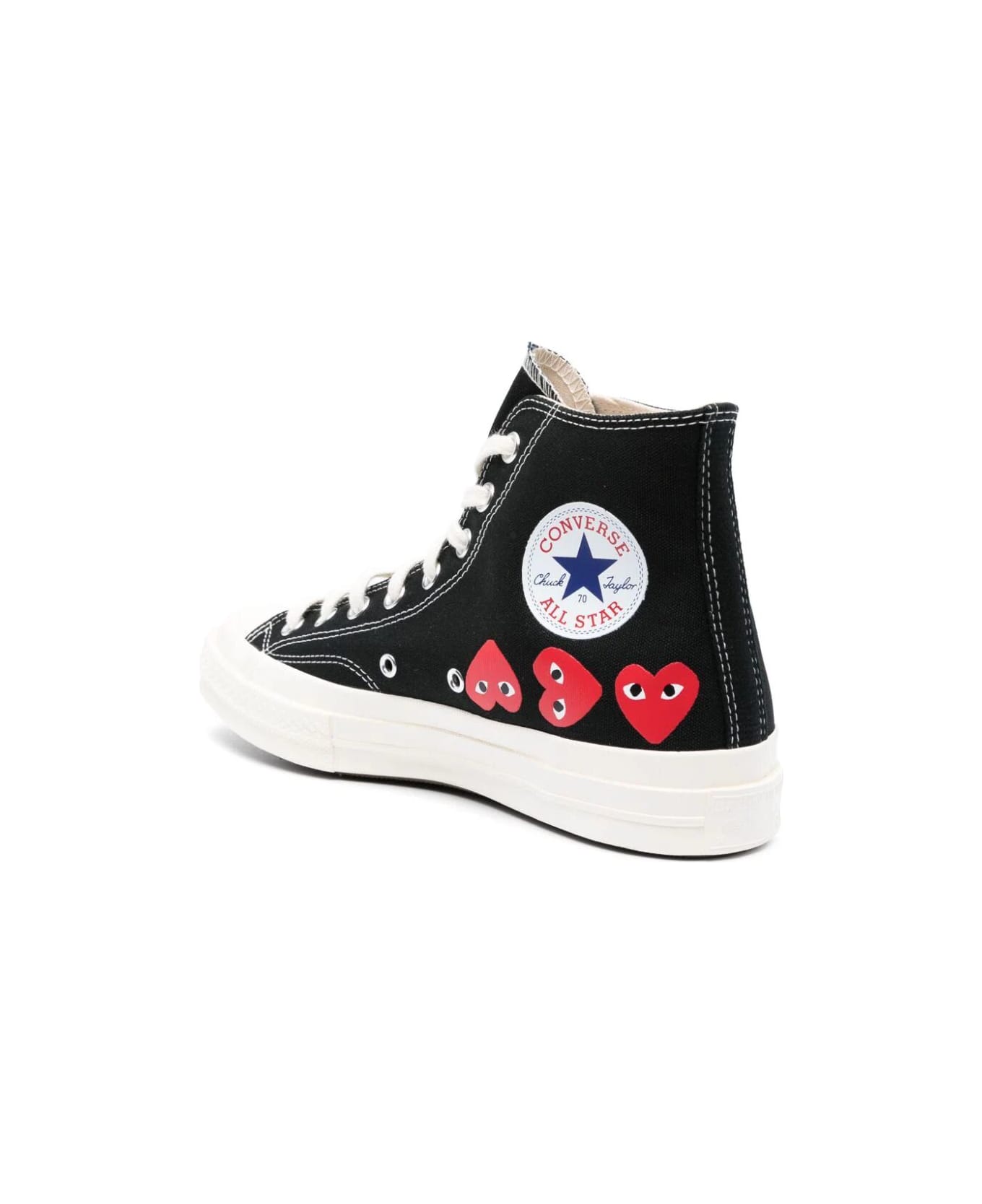 Comme des Garçons Play Converse Multi Heart High Top Sneakers - Black スニーカー