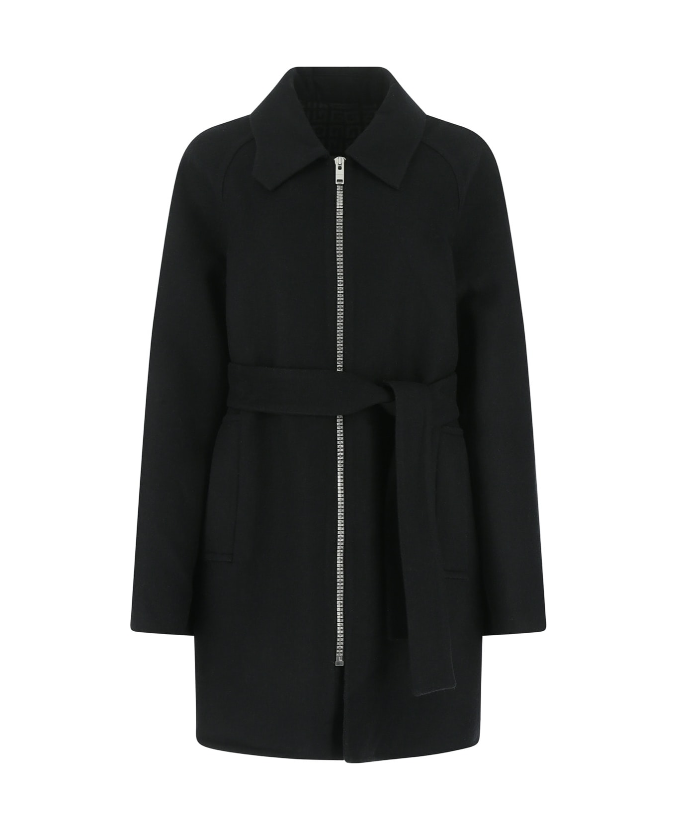 Givenchy Black Wool Blend Coat - 002