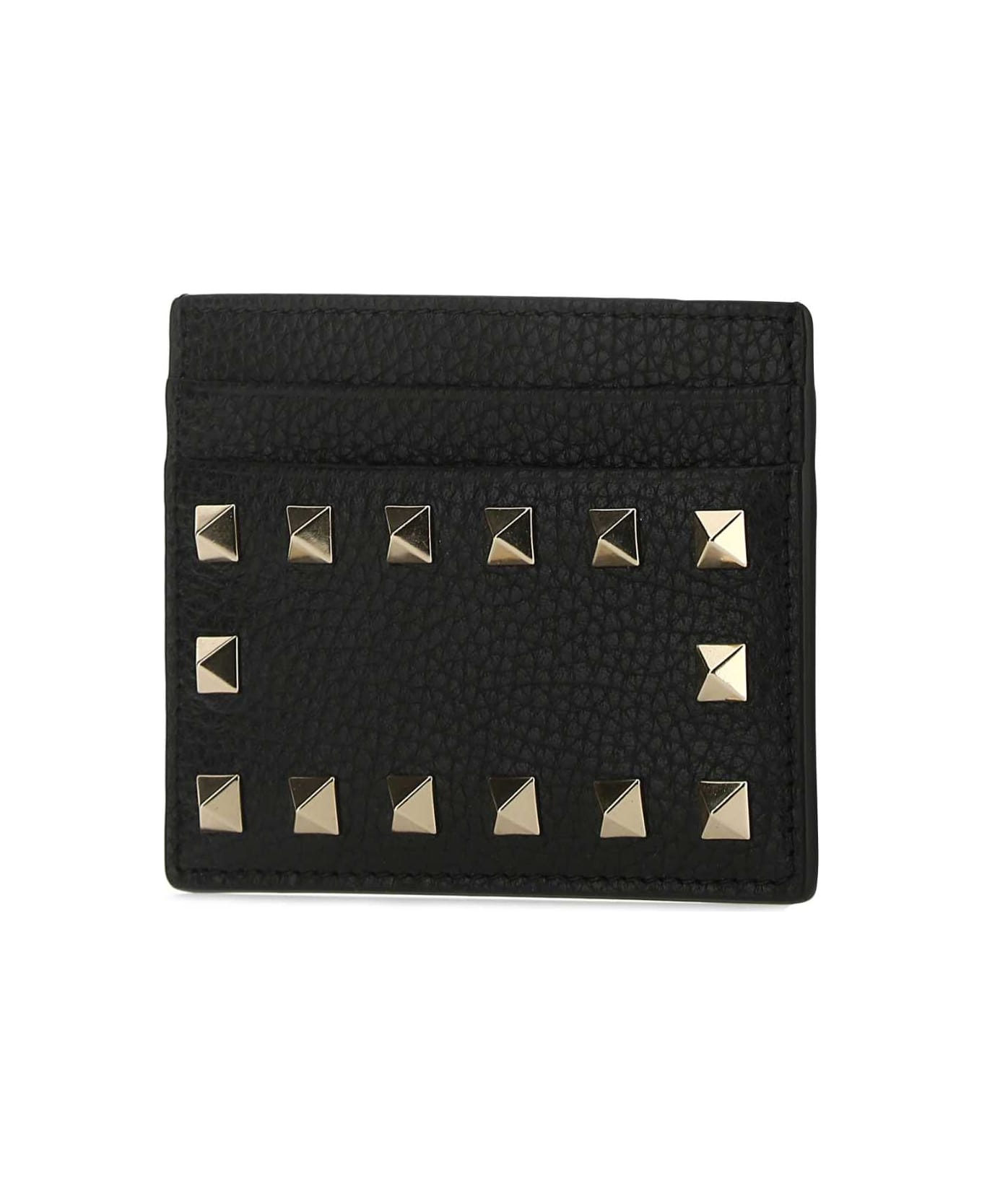 Valentino Garavani Rockstud Card Holder - NERO