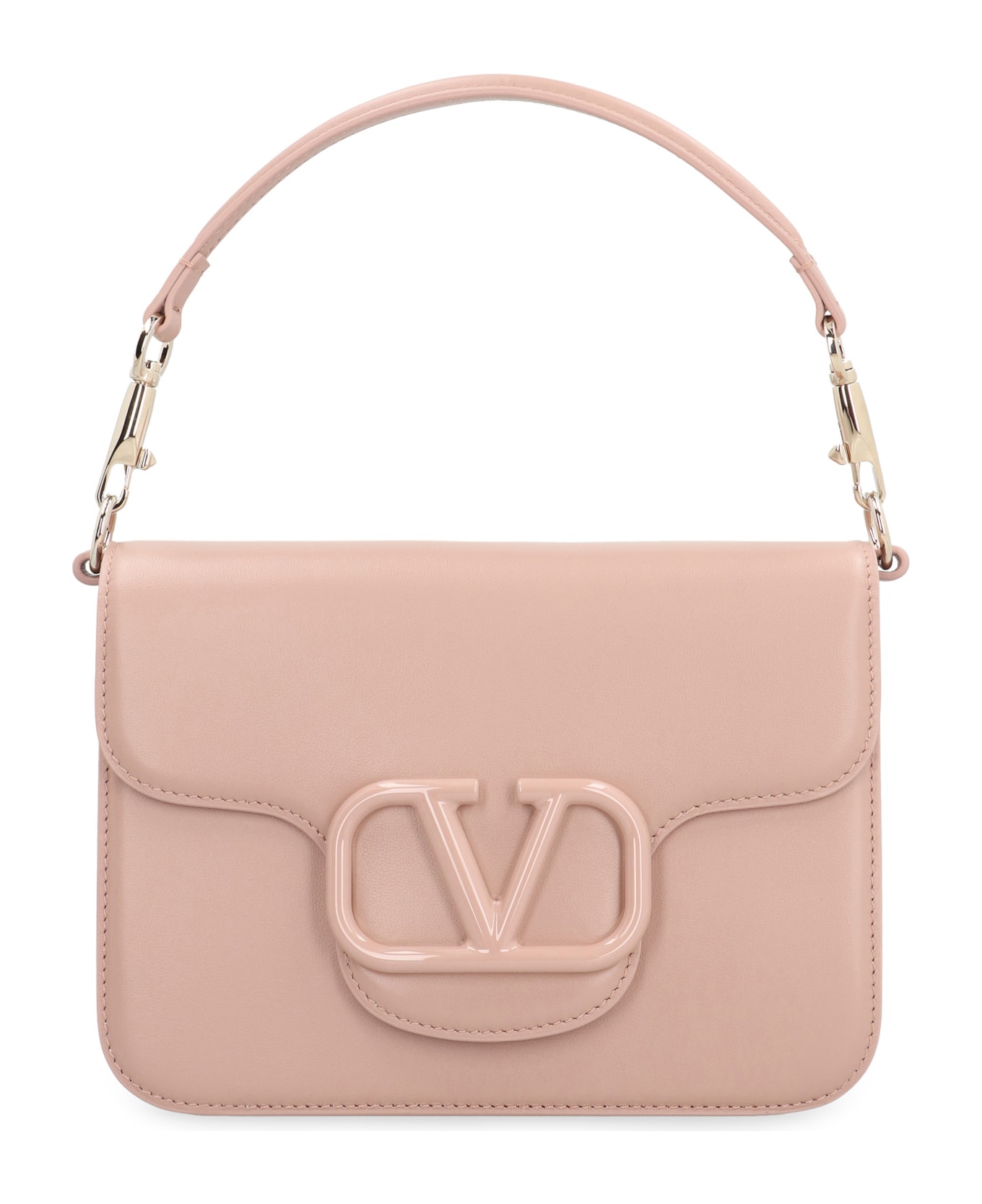 Valentino Garavani - Locò Leather Shoulder Bag - Pink ショルダーバッグ