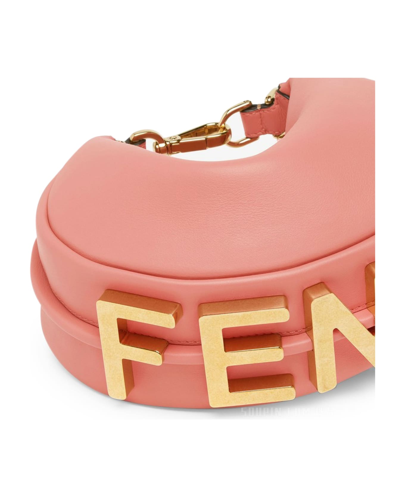 Fendi Graphy Mini Shoulder Bag - Rosa Pesca Ovib Os