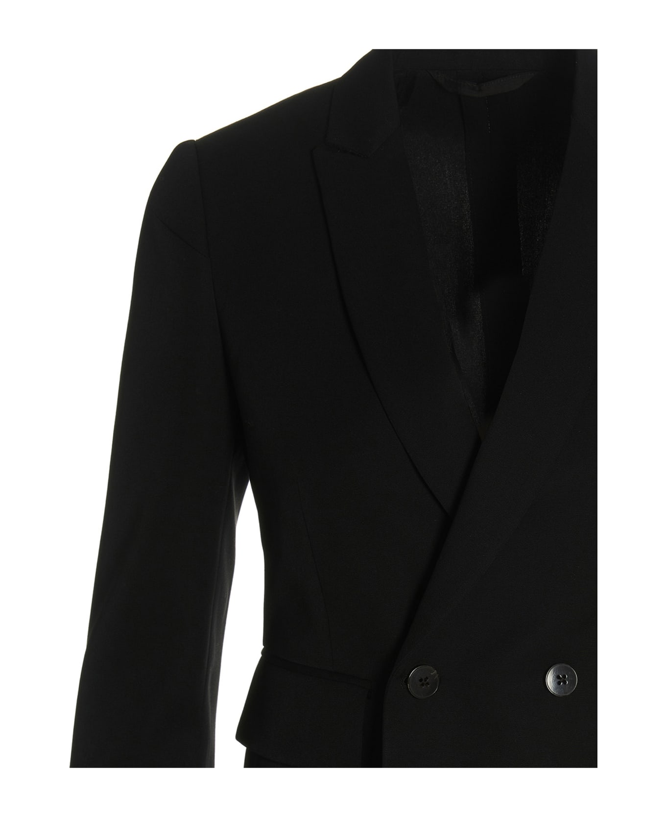 Sapio Double Vintage Blazer Jacket - Black  