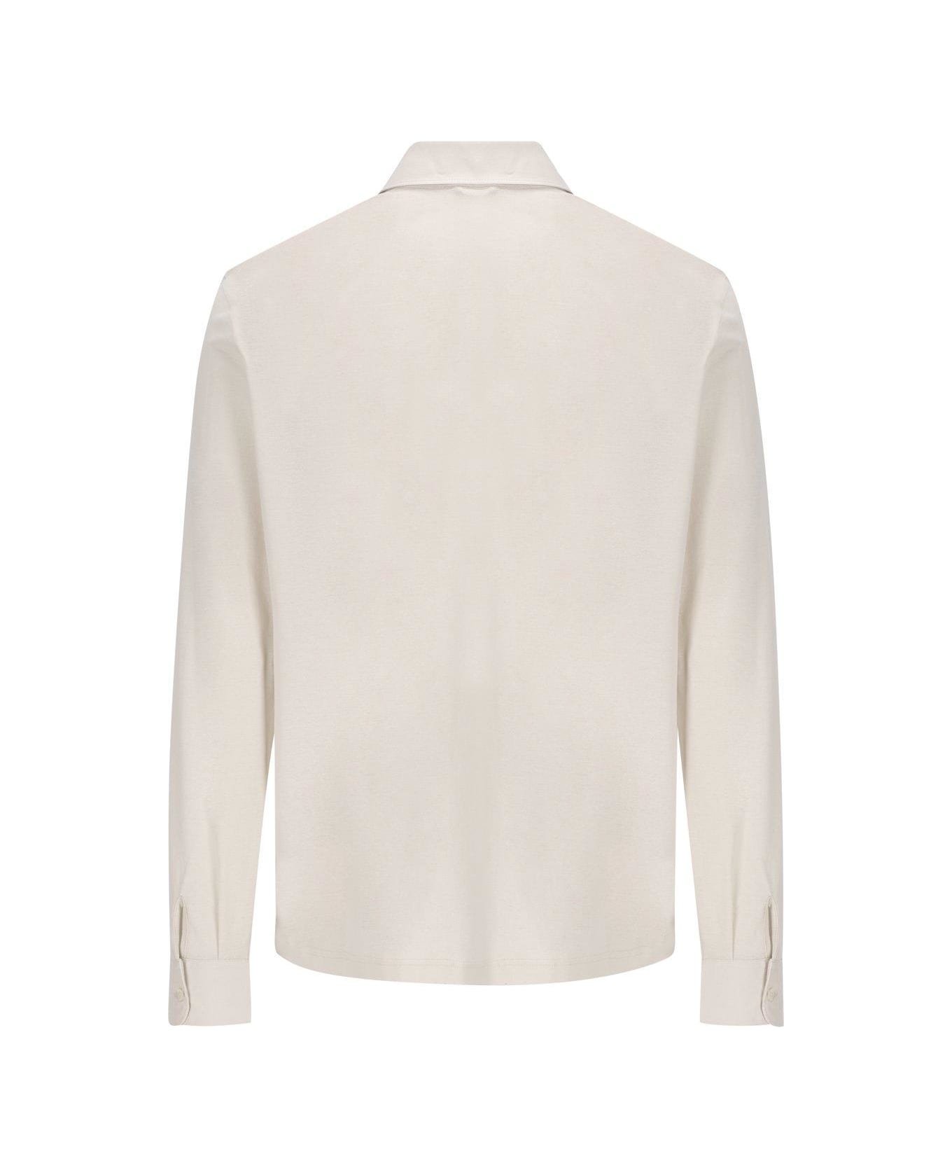 Herno Buttoned Long Sleeved Shirt - Ice