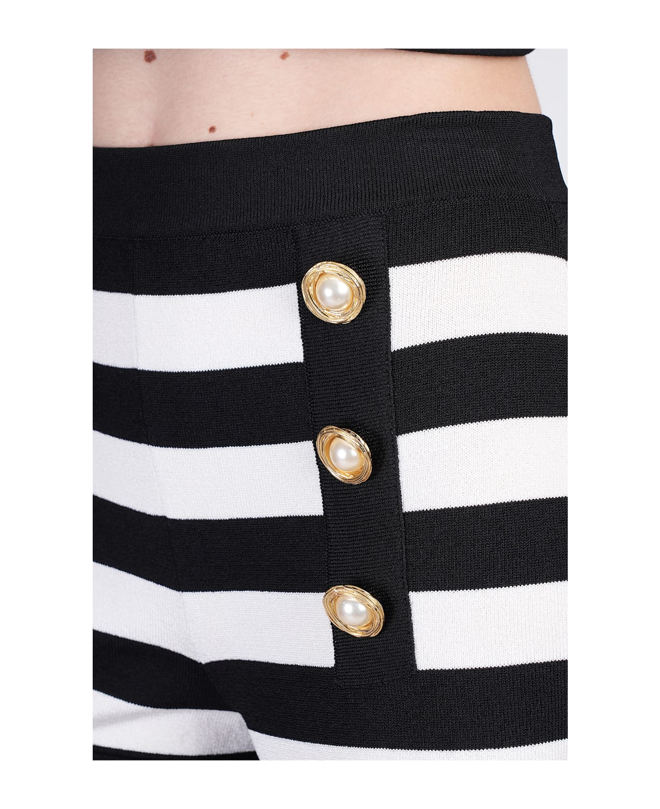 Balmain Shorts In Black Viscose - black