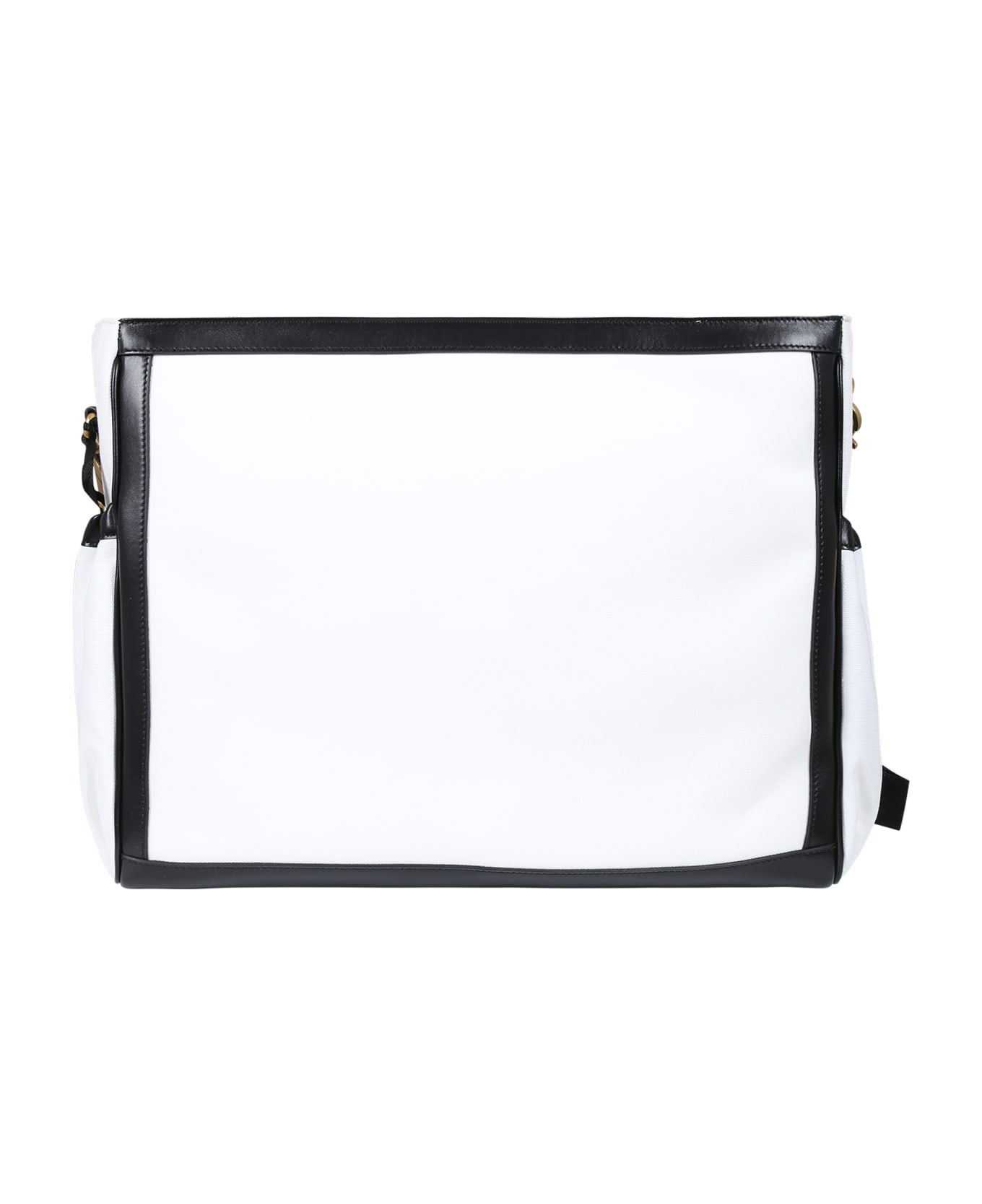 Balmain White Mommy Bag For Babies With Logo - White