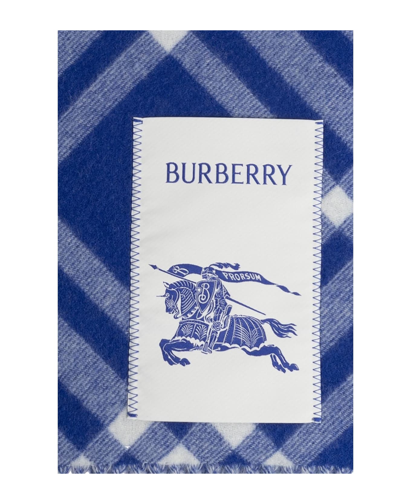 Burberry Logo Patch Checked Fringed Scarf | italist, ALWAYS LIKE A