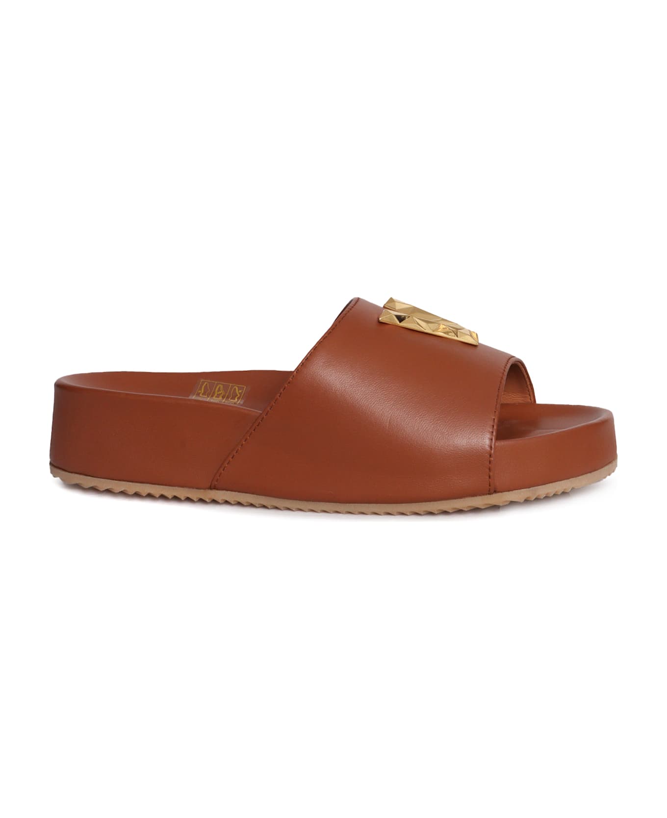 Via Roma 15 Jewel Slippers - BROWN