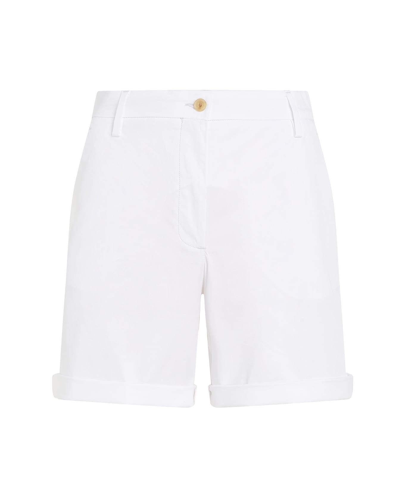 Tommy Hilfiger Mom Chino Shorts White - OPTIC WHITE