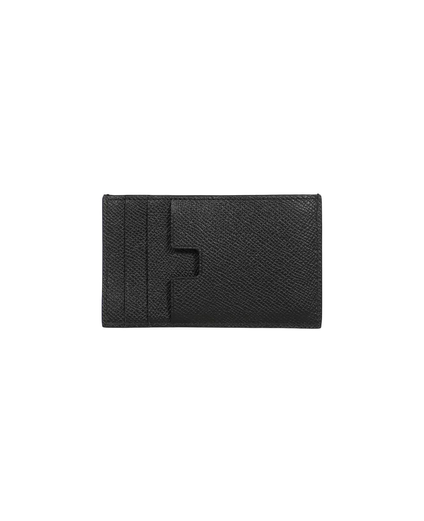 Tom Ford Leather Card Holder - black 財布