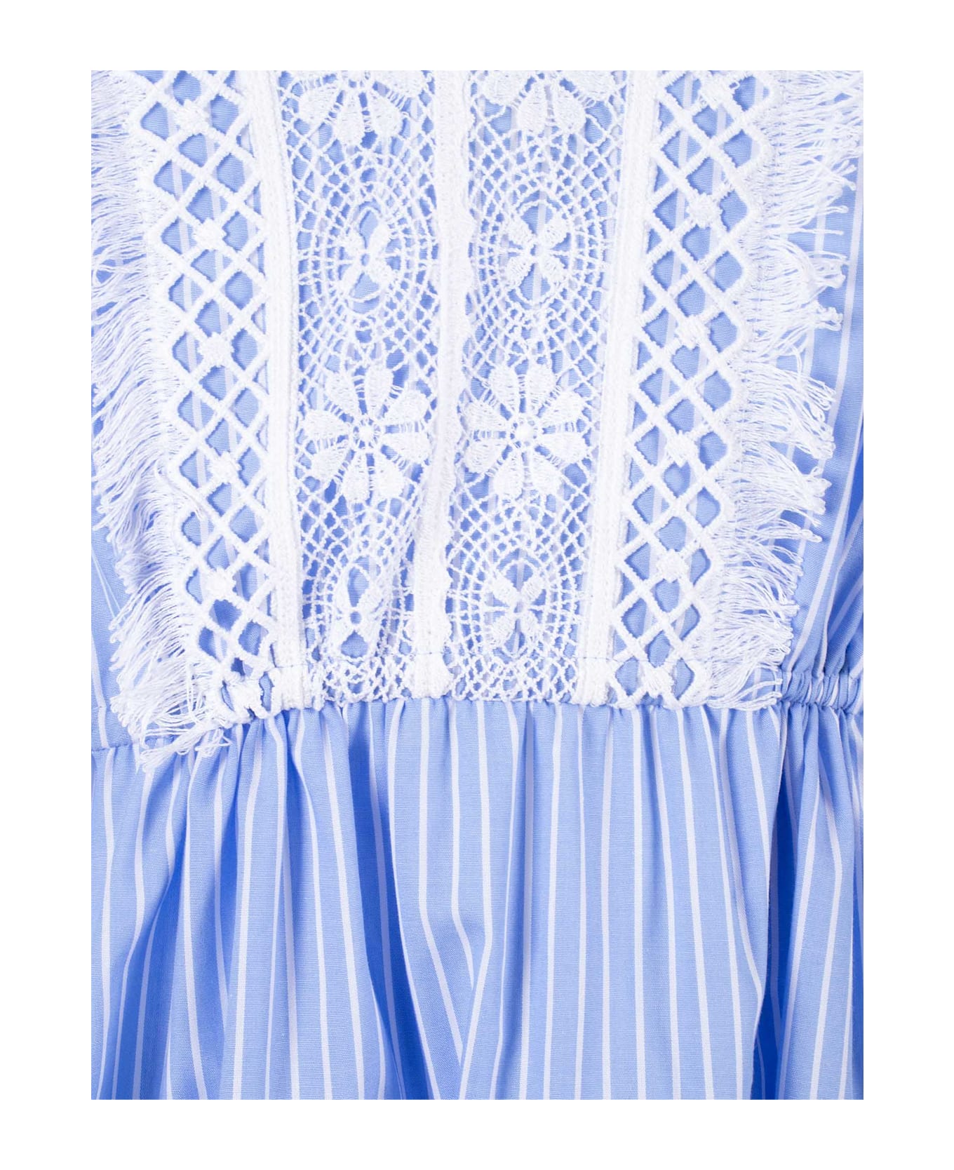 Ermanno Ermanno Scervino L/s Mini Dress - LIGHT BLUE