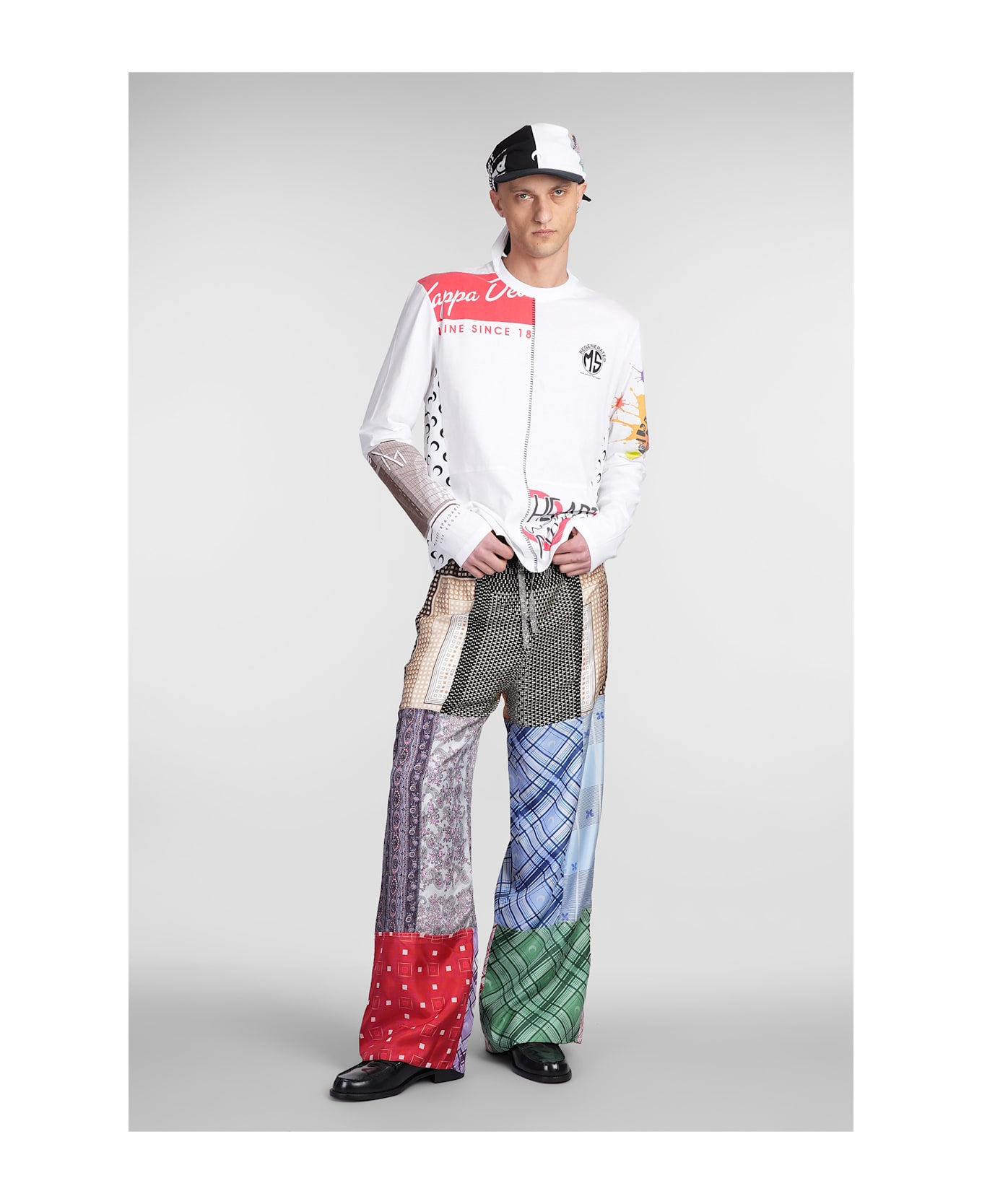 Marine Serre T-shirt In White Cotton - white