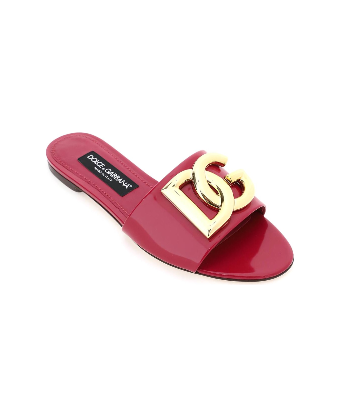 Dolce & Gabbana Dg Logo Slide Sandal - CICLAMINO (Fuchsia)