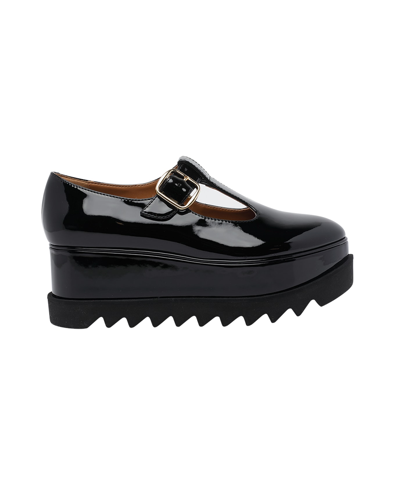 Stella McCartney Mary Jane Elyse Wedge Shoes - Black