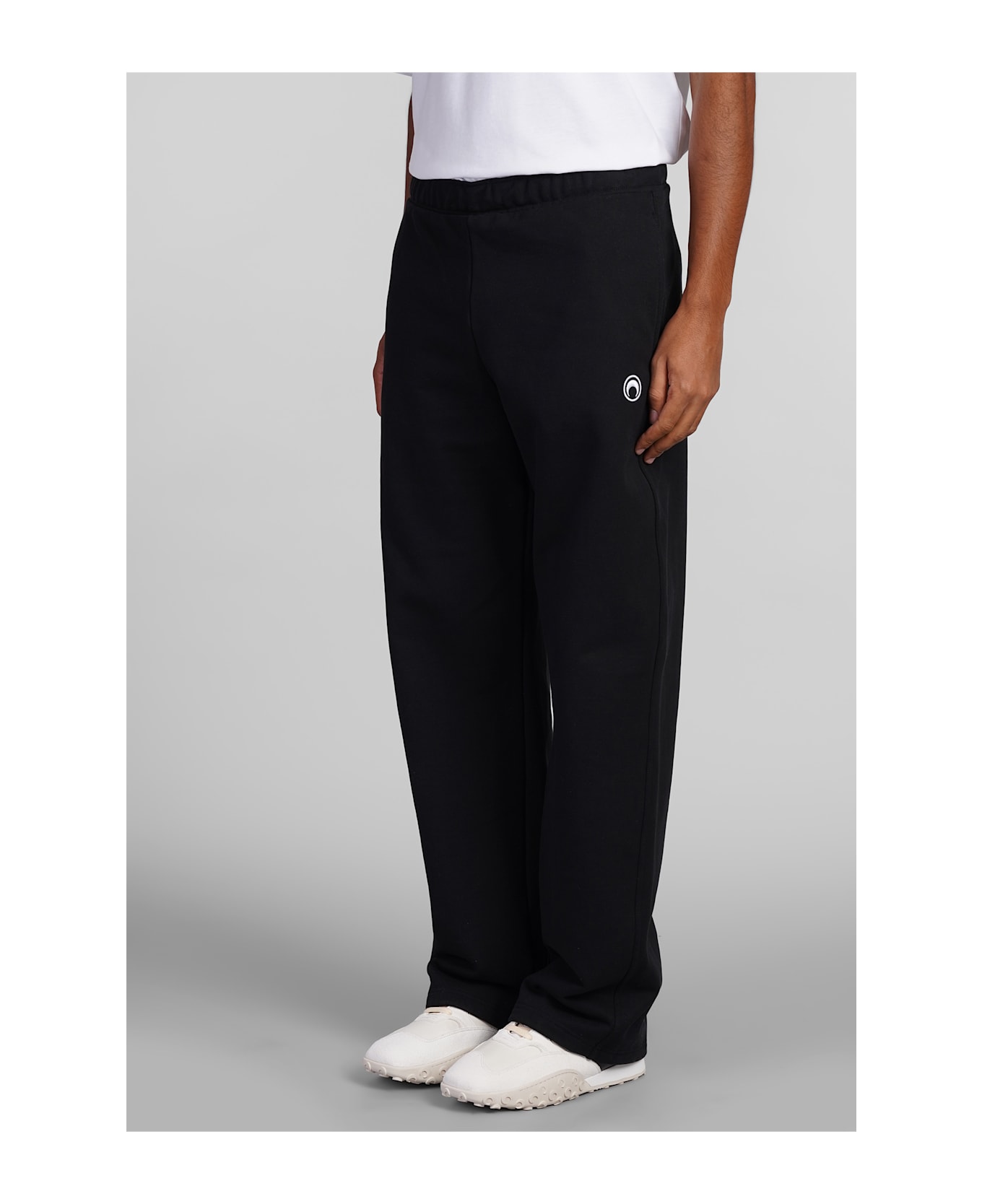Marine Serre Pants In Black Cotton - BLACK