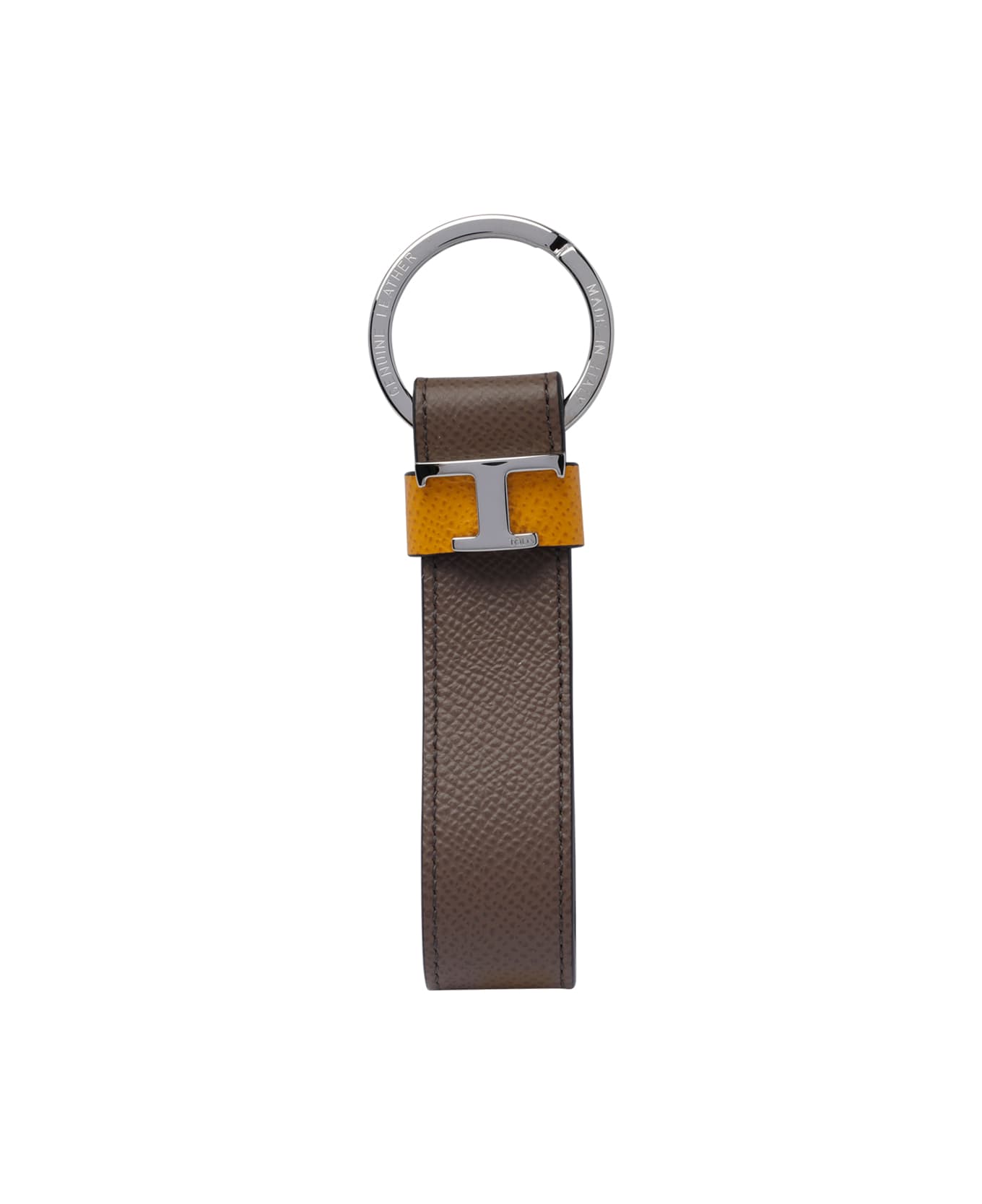 Tod's Logo Keyring - Brown