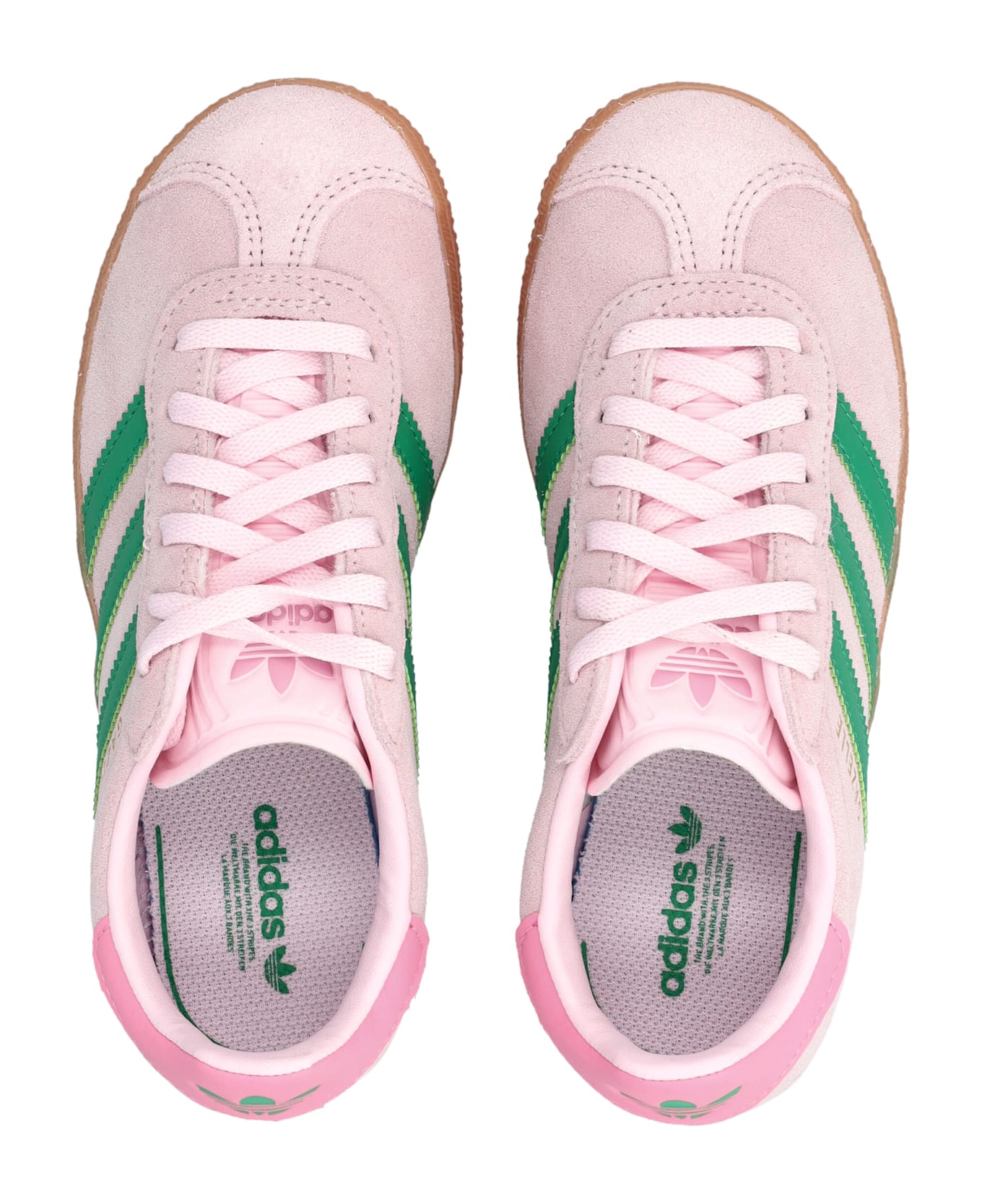 Adidas Originals Adidas Gazelle Suede Kids Sneakers - PINK/GREEN