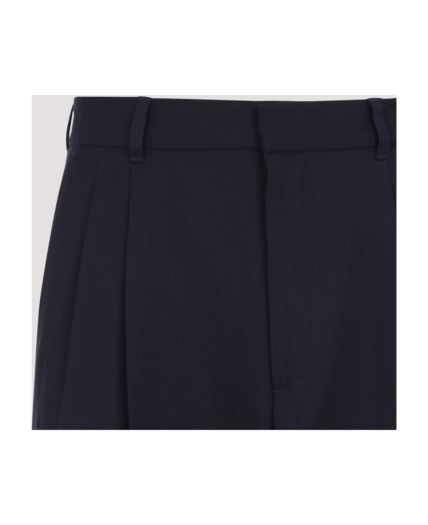 Casablanca Tailored Pleated Trousers - Navy