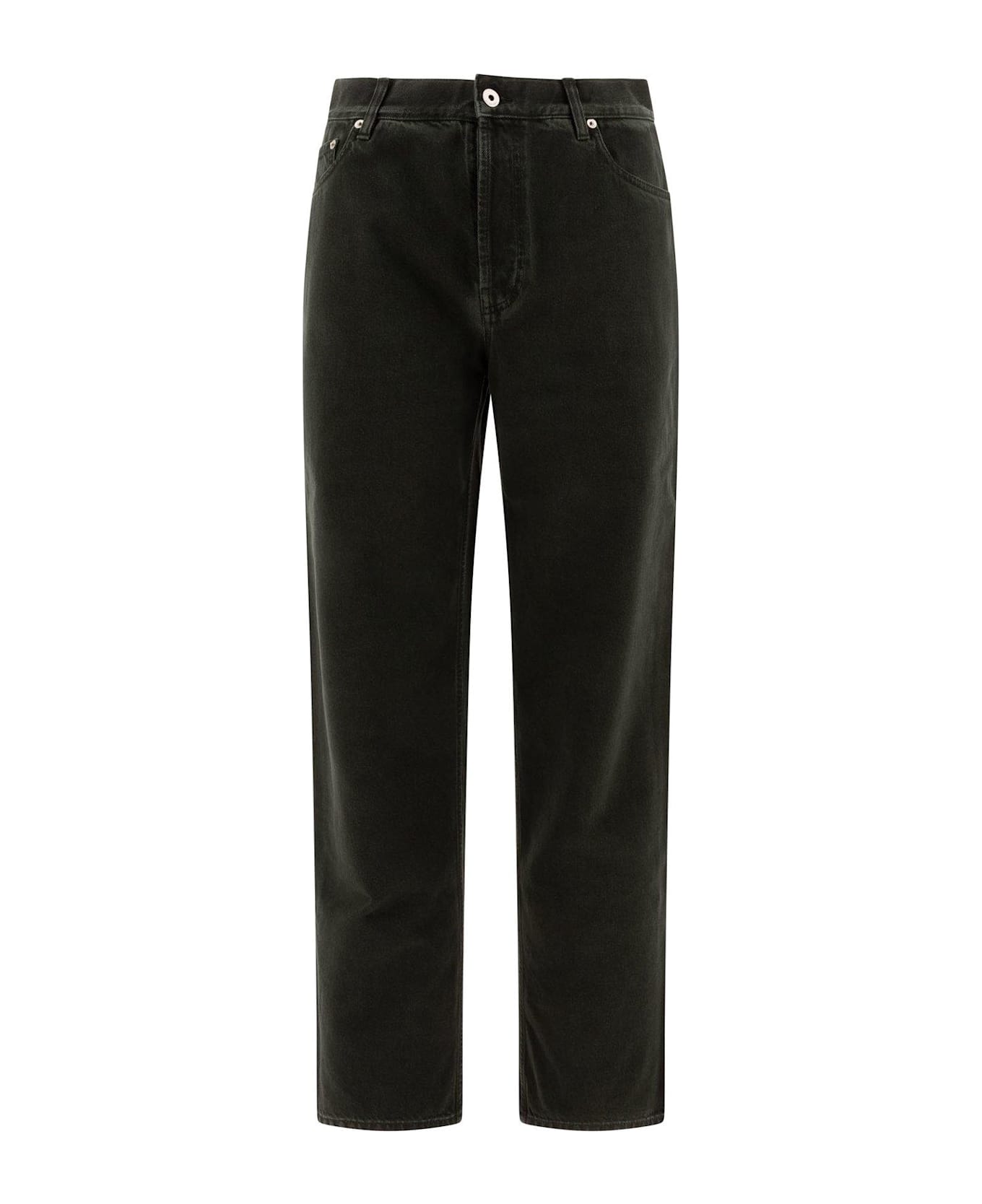 Burberry Logo Patch Straight-leg Jeans - Onyx