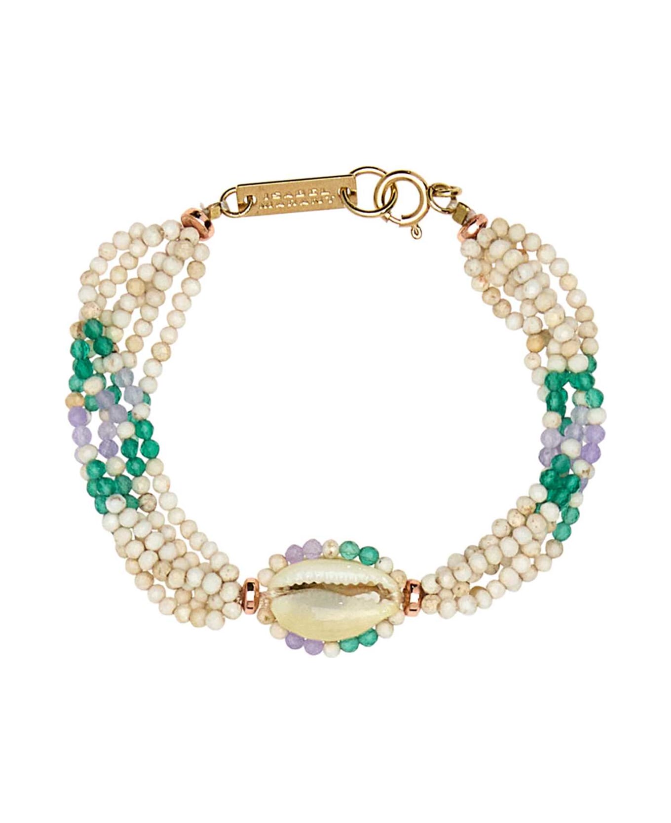 Isabel Marant Multicolor Beads Bracelet - ECRUGREEN