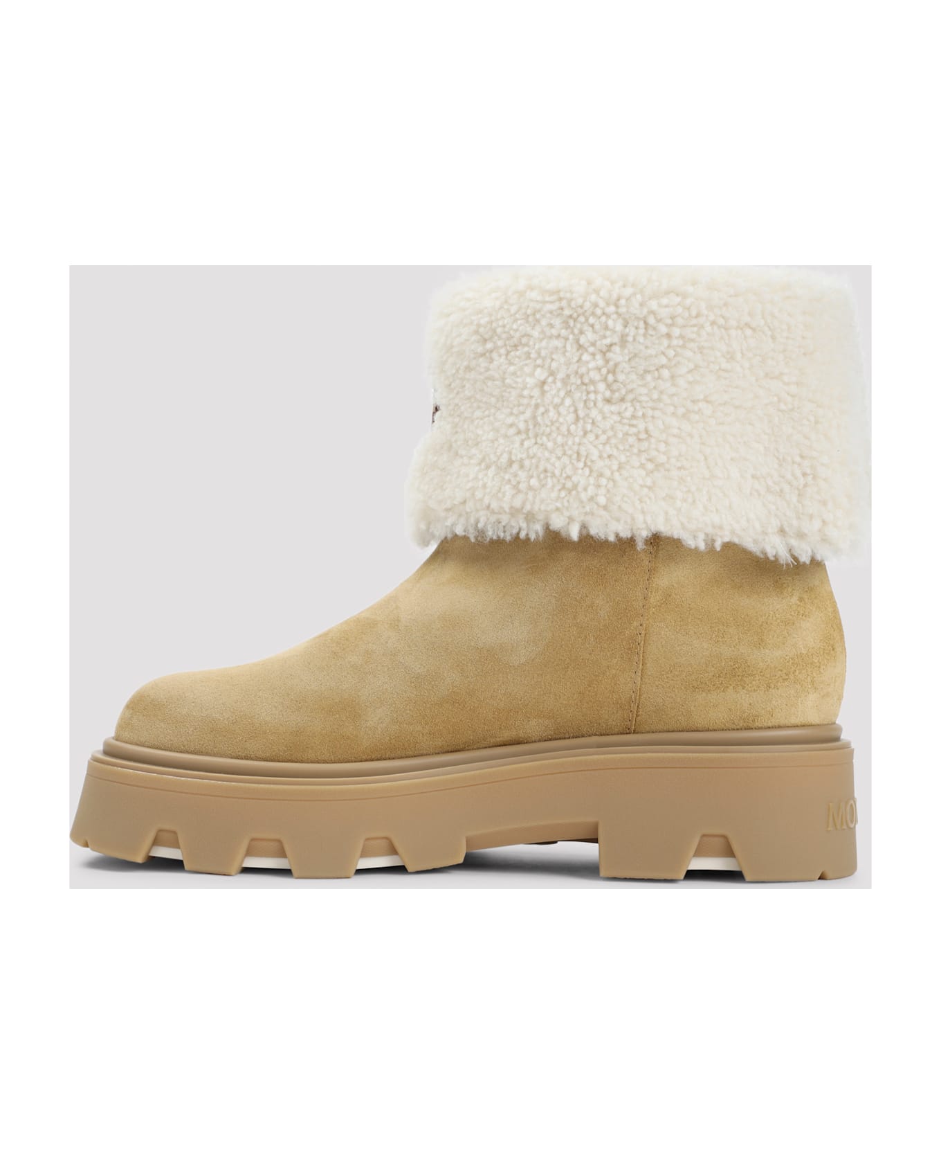 Moncler Aurea Mid Ankle Boots - L Camel