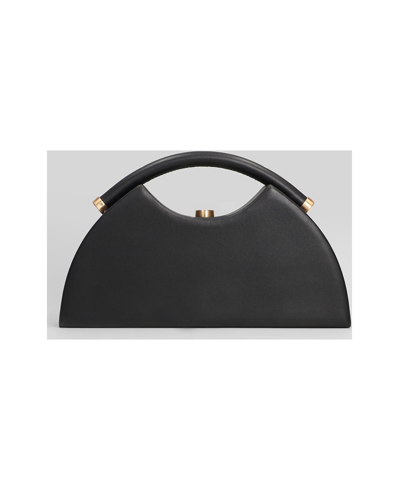 Cult Gaia Marjani Hand Bag In Black Leather - black