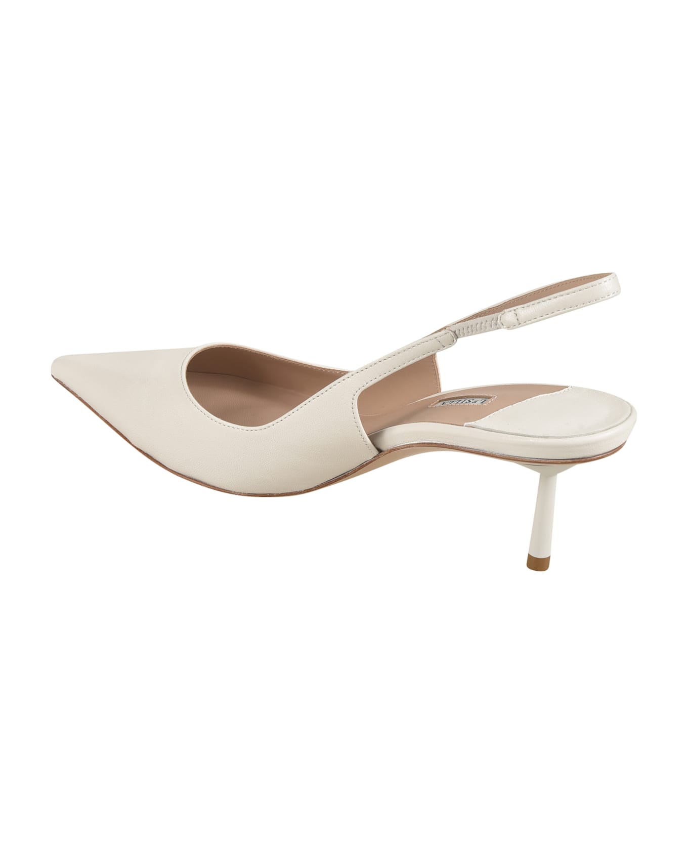 Le Silla Back Strap Pumps - White