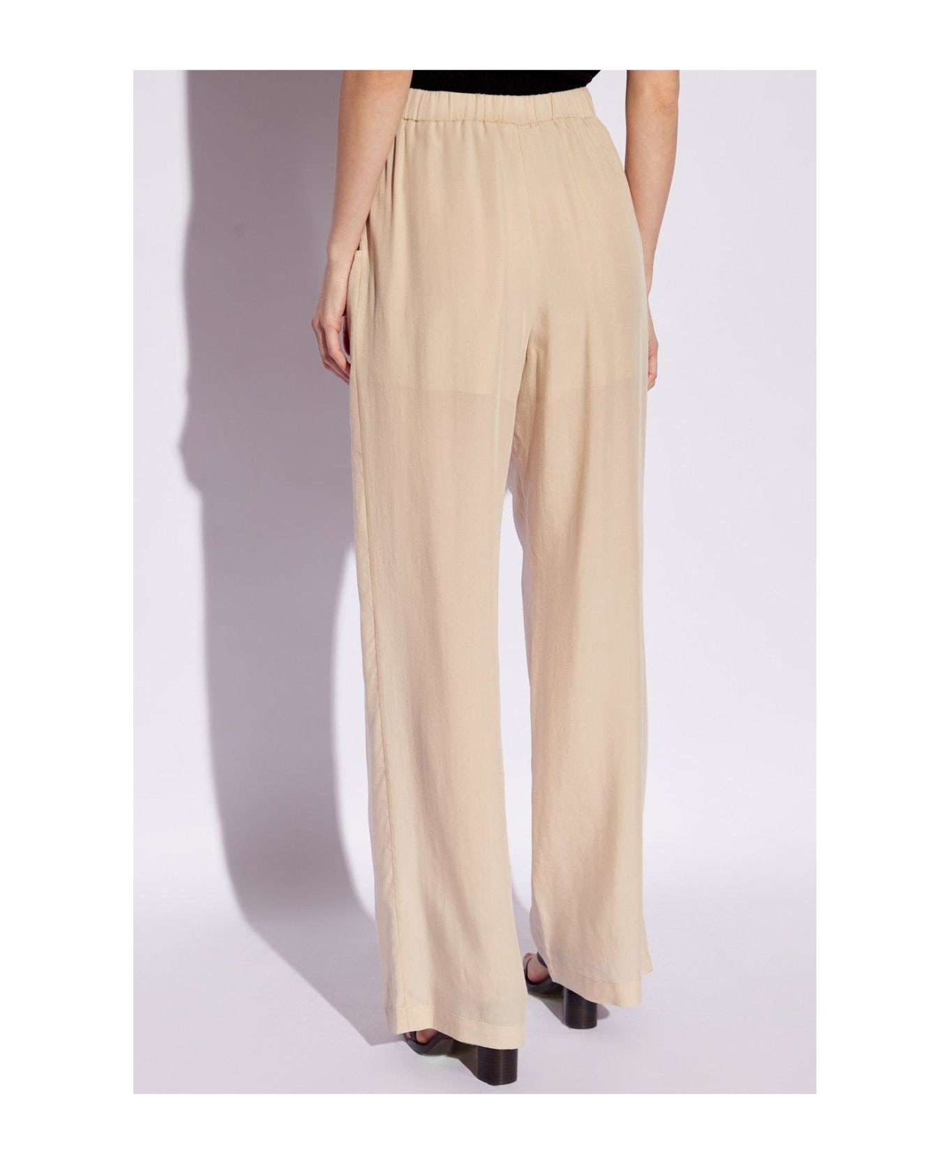 Emporio Armani Loose Fitting Trousers - Beige