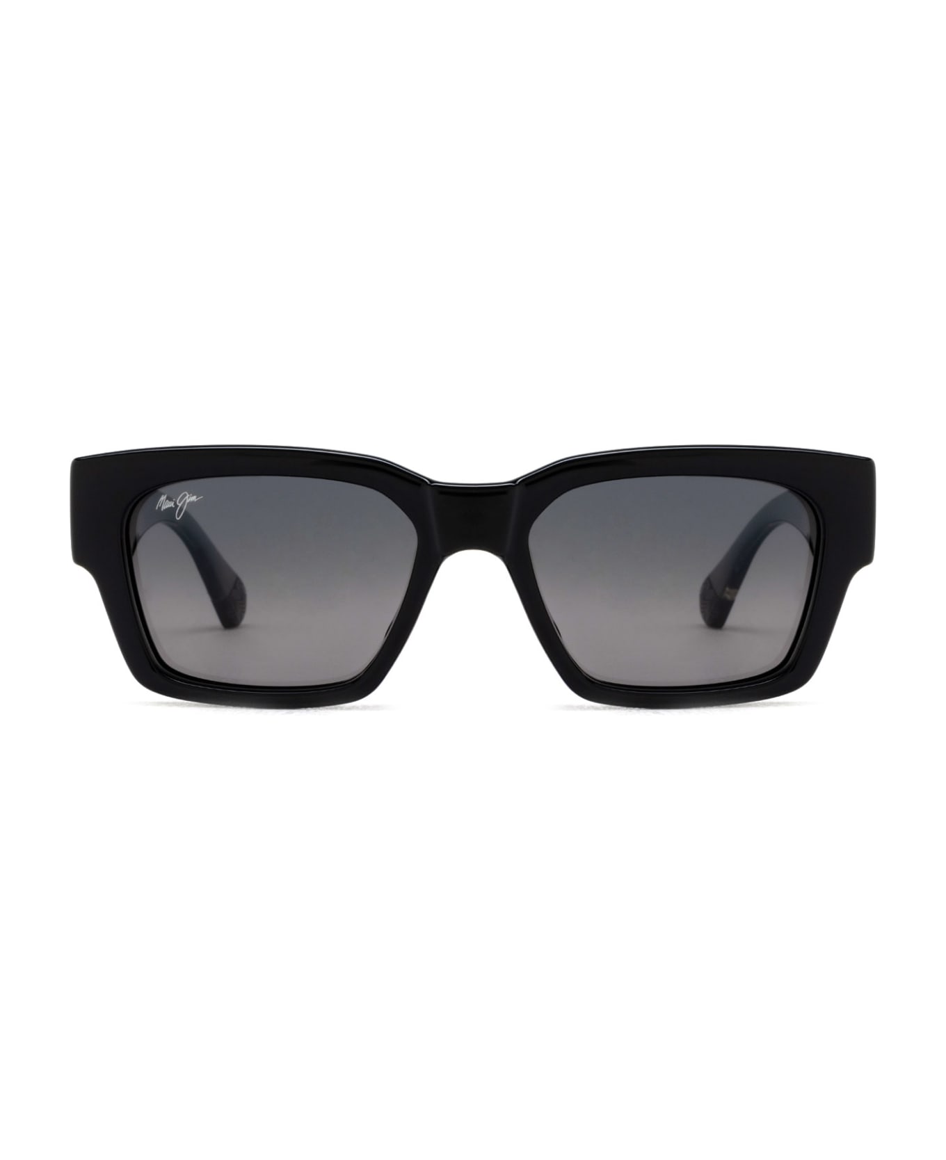 Maui Jim Mj642 Shiny Black W/trans Light Grey Sunglasses - Shiny Black W/Trans Light Grey サングラス