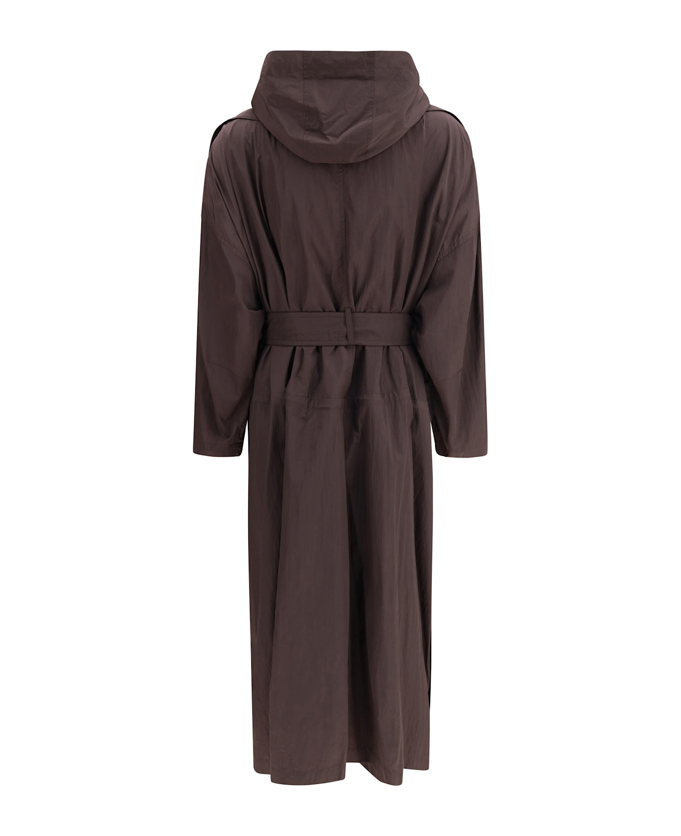SportMax Oversized Barba Trench Coat In Taffeta