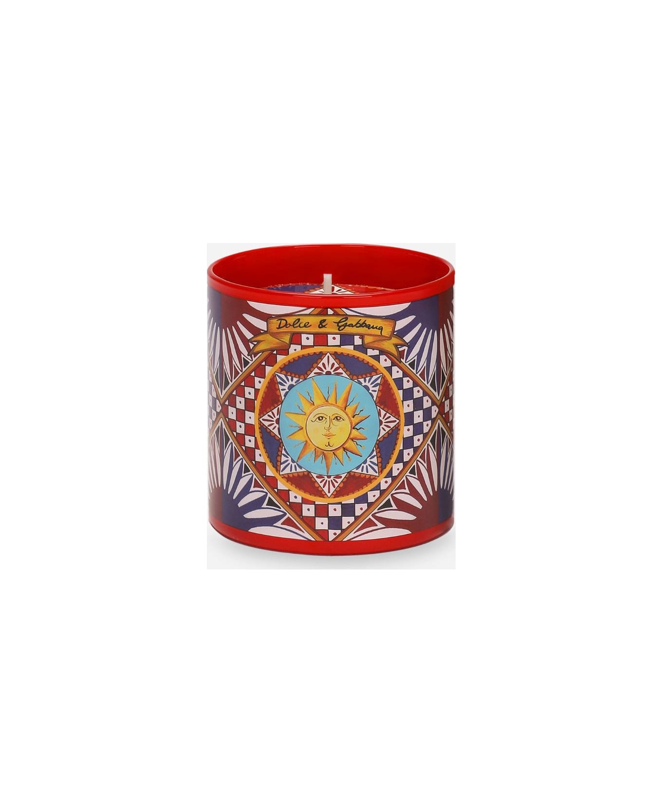 Dolce & Gabbana Wild Jasmine Scented Candle With Carretto Print - Multicolor