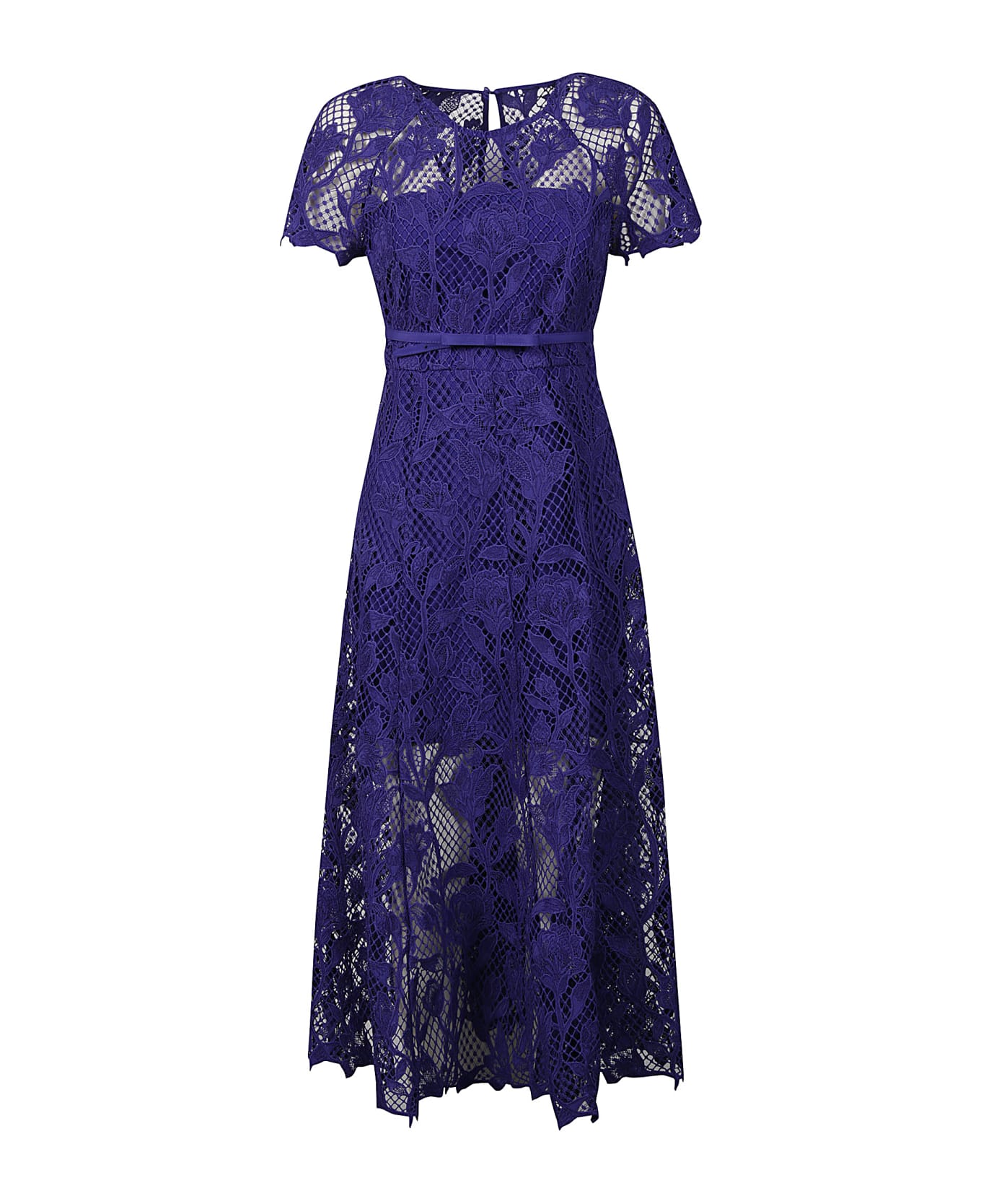 self-portrait Lace Midi Dress - Blue