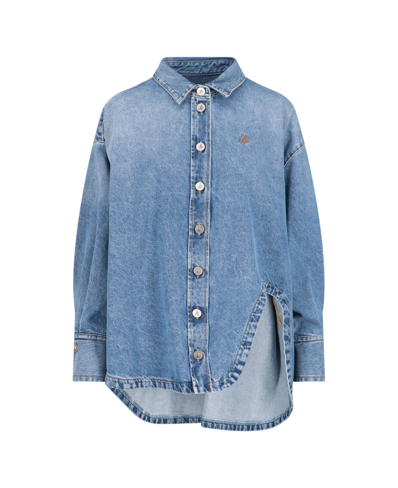 The Attico 'diana' Shirt Jacket - Blue