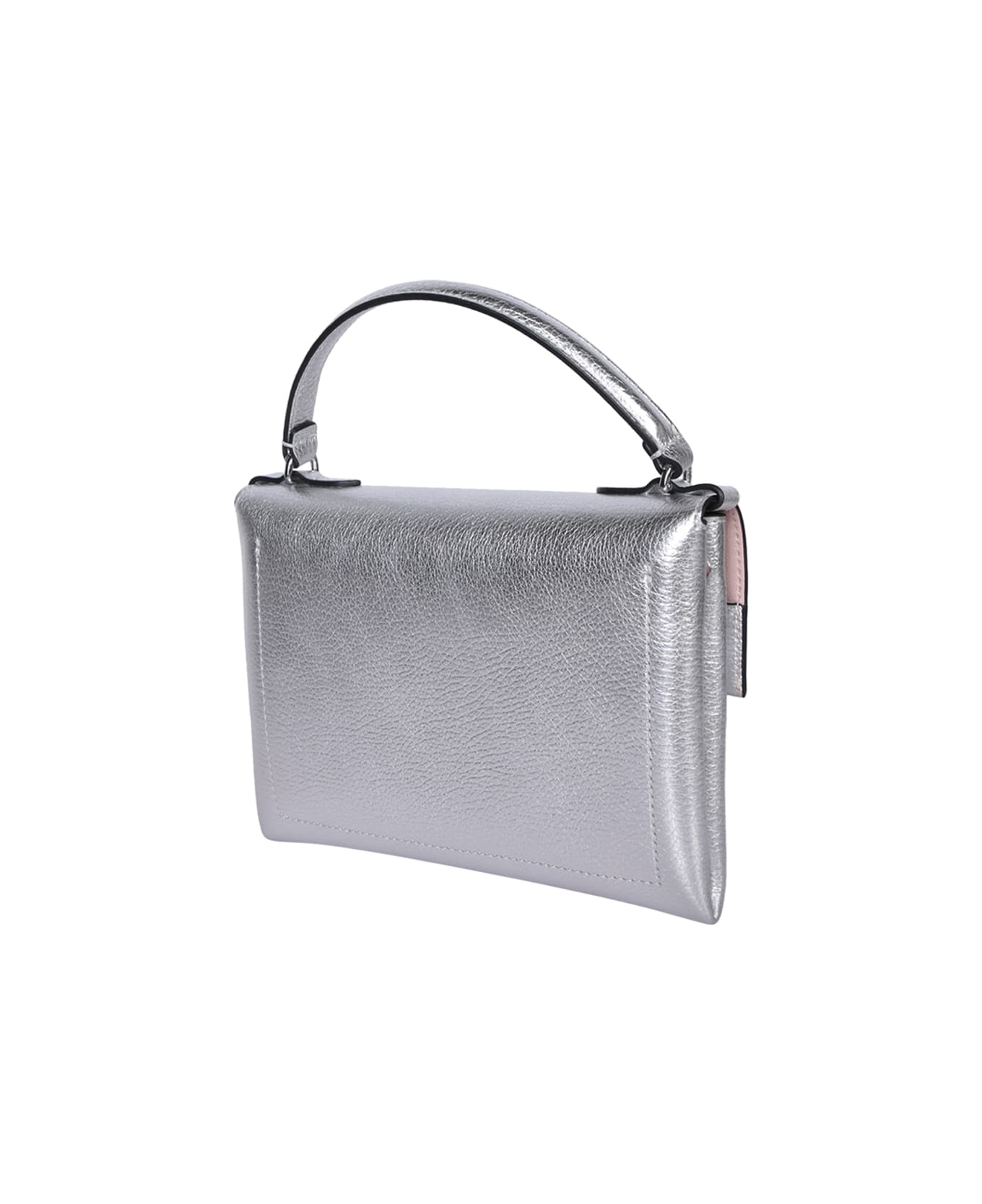 Coccinelle Binxie Mini Top Handle Silver Bag - Metallic トートバッグ