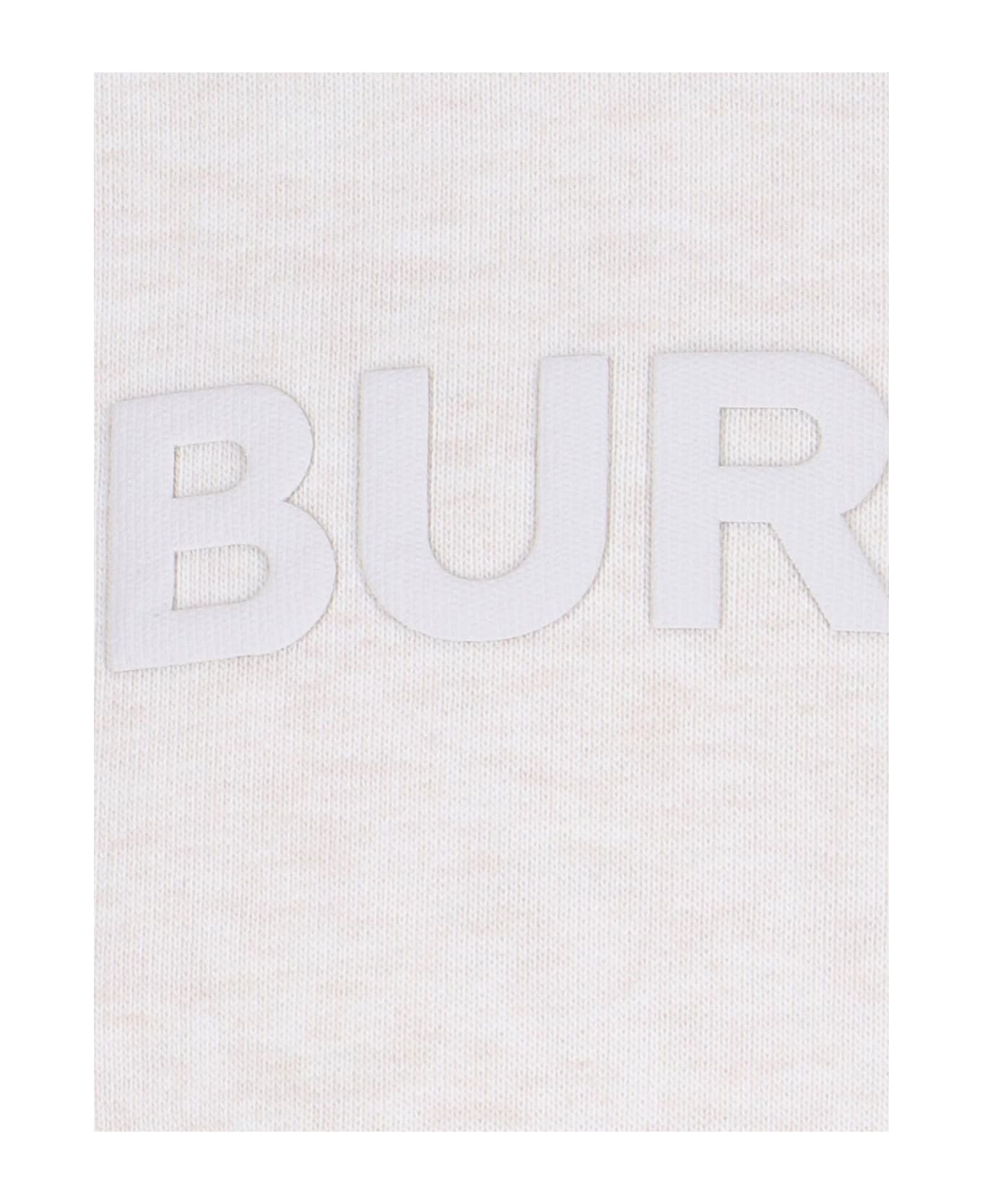 Burberry Embossed Logo Sweatshirt - Beige