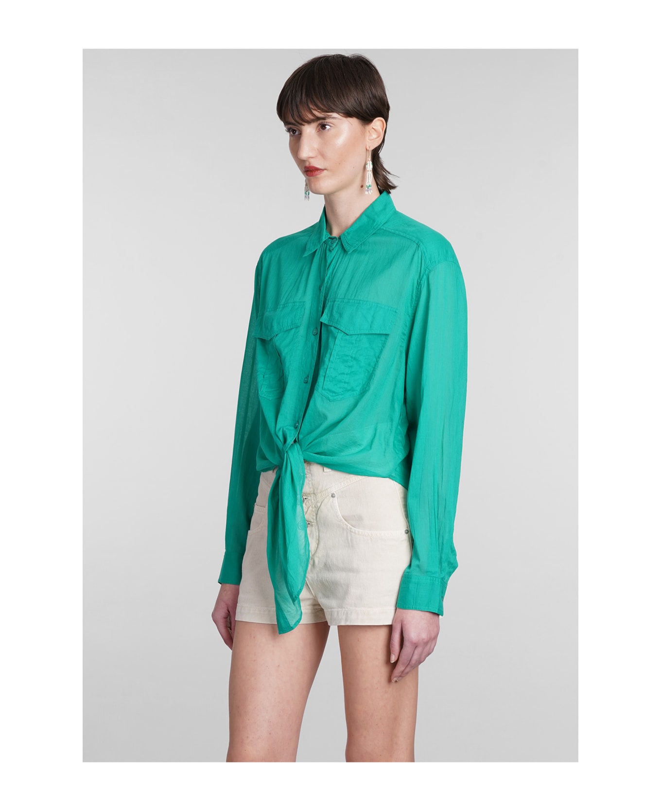 Marant Étoile Nath Shirt - green ブラウス