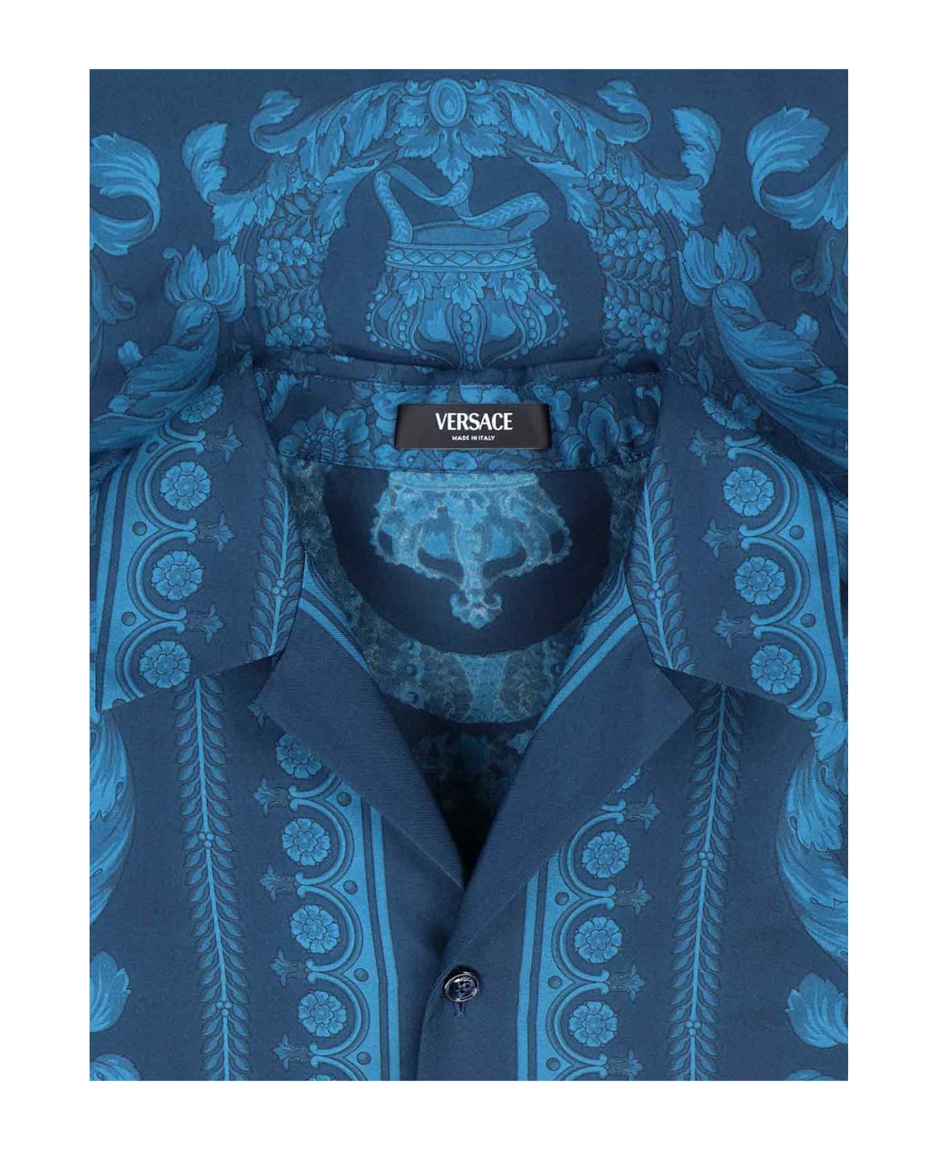 Versace 'barocco' Shirt - Blue