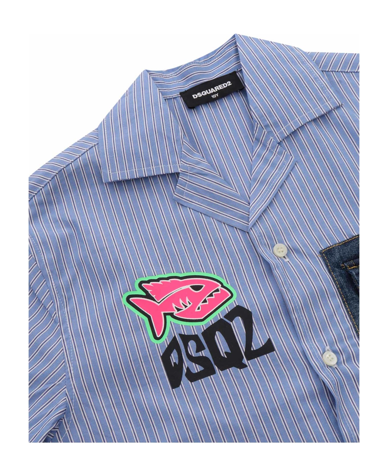 Dsquared2 Shirt With Logo - LIGHT BLUE