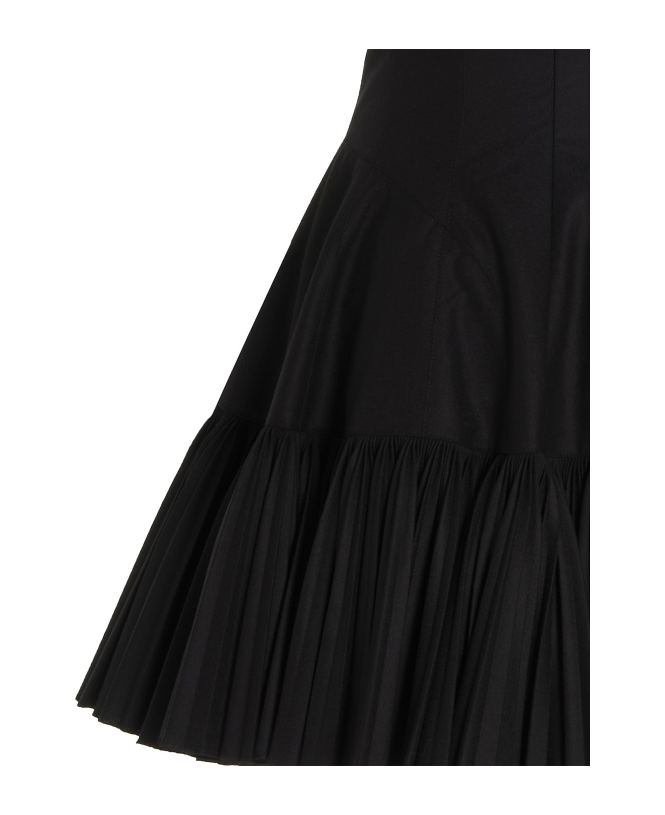 Giovanni Bedin Pleated Flannel Dress - Black  