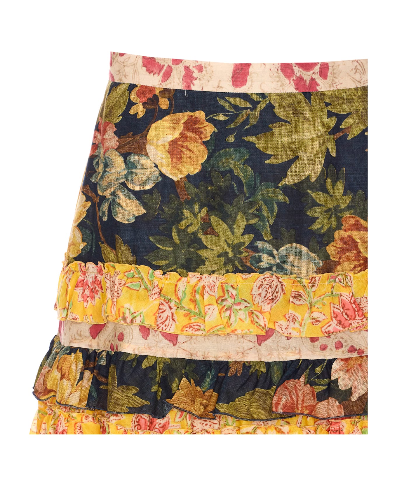 Valentino Garavani Apres L
hiver Macro Flower Skirt - MultiColour