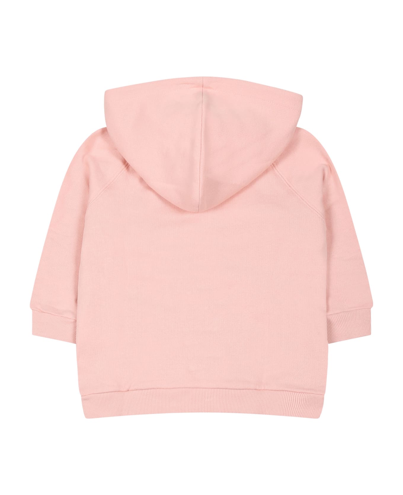 Gucci Pink Sweatshirt For Baby Girl With Interlocking Gg - Pink