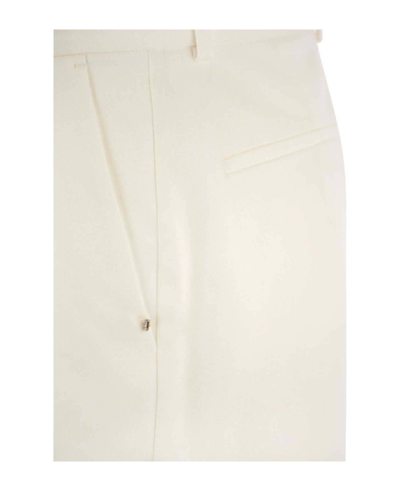 SportMax Unico Washed Shorts - White