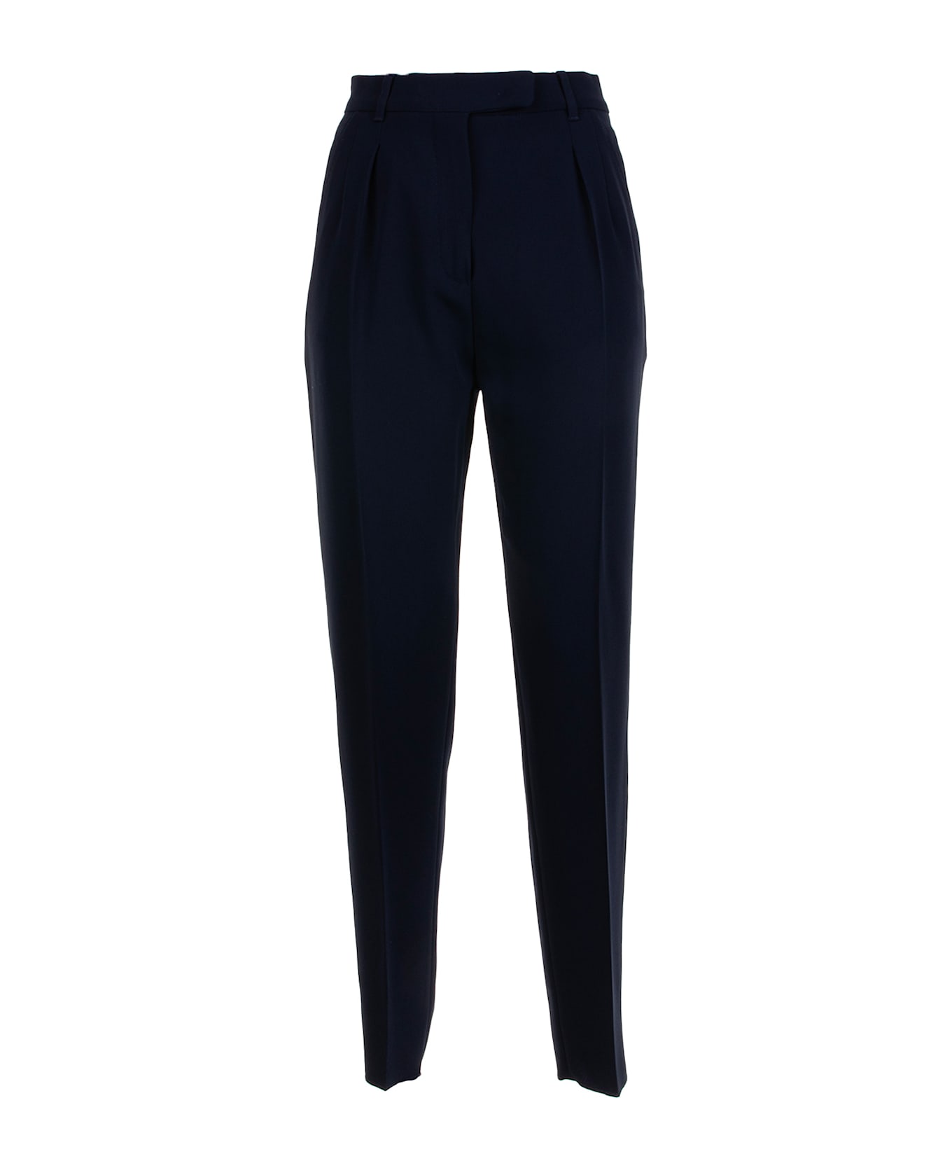 Max Mara Studio Women's Trousers Navy Blue - Blu