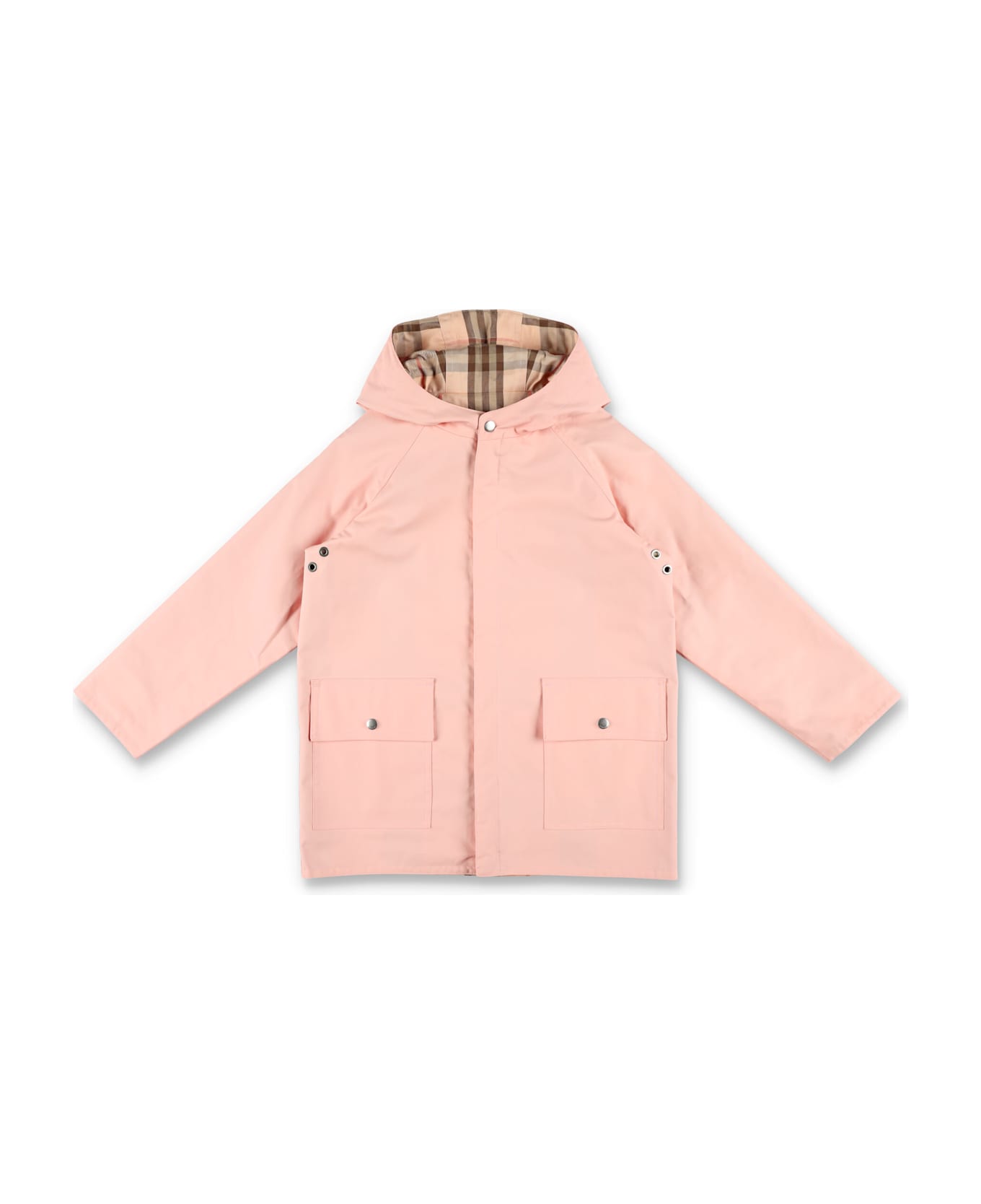 Burberry Kid - Reversible Check Cotton Coat - ROSE QUARTZ