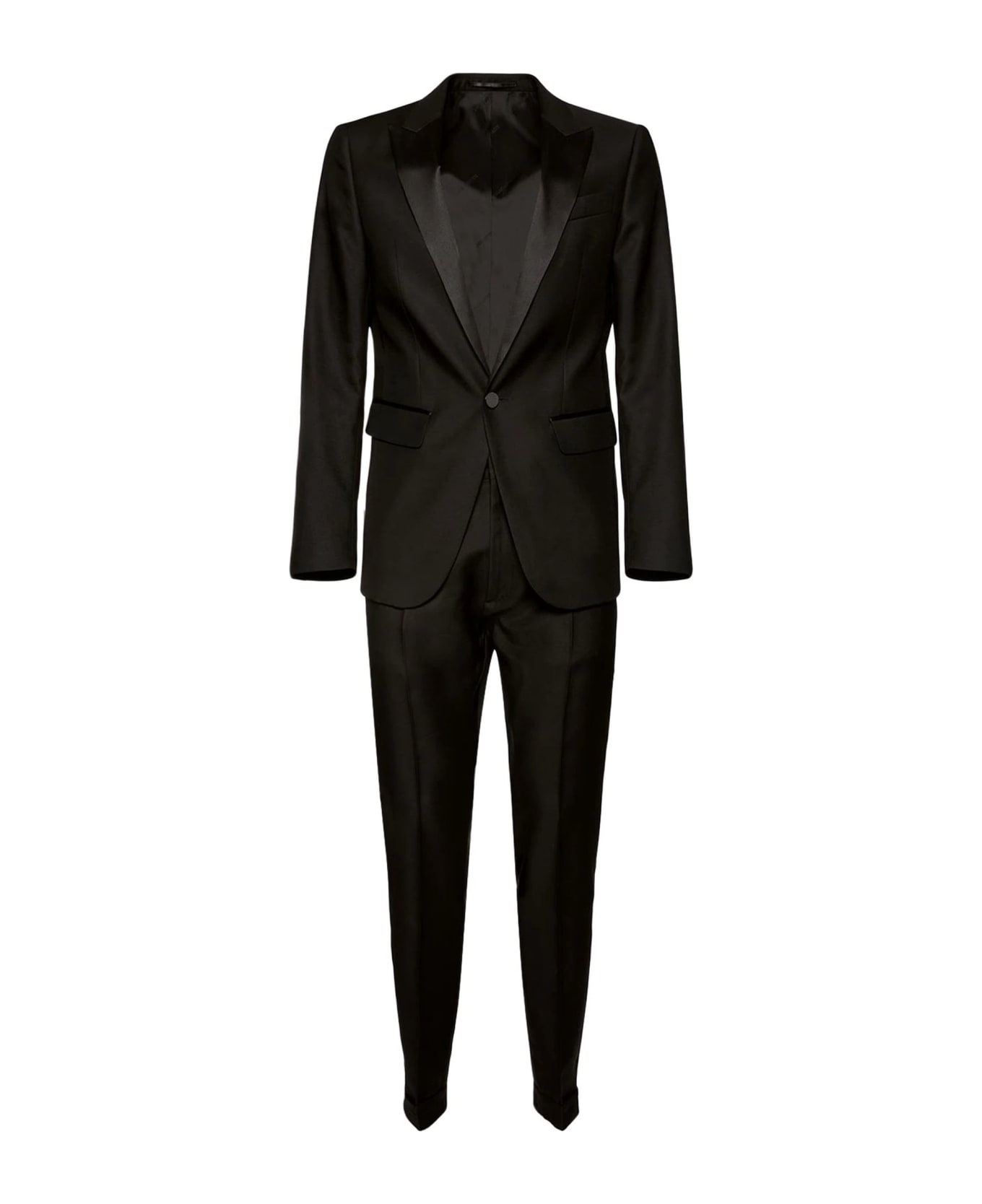 Dsquared2 Black Berlin Wool And Silk Suit - NERO
